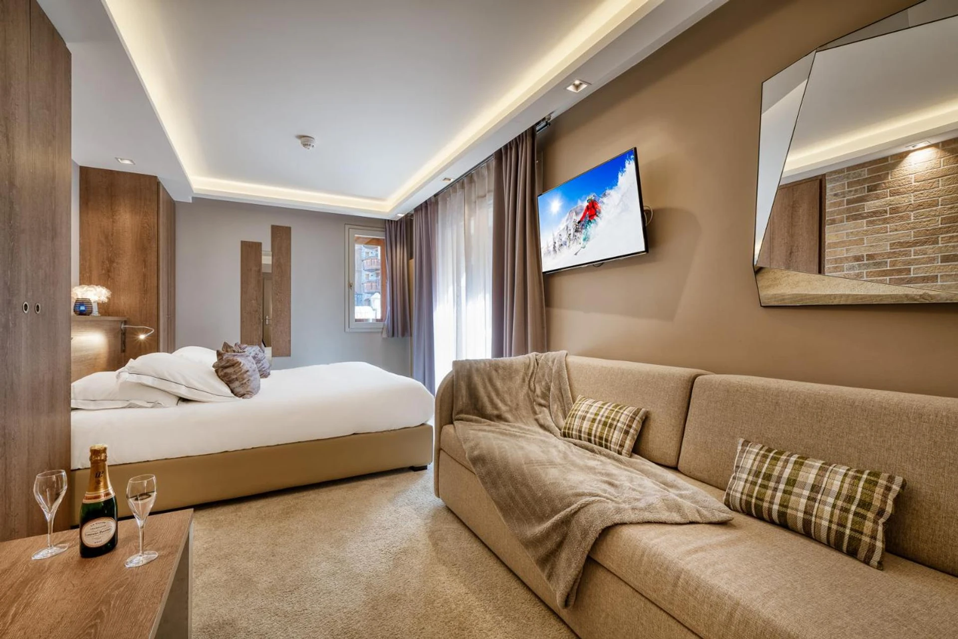 Chambre disponible pour un séminaire d'entreprise à Hotel Le Tremplin - Méribel