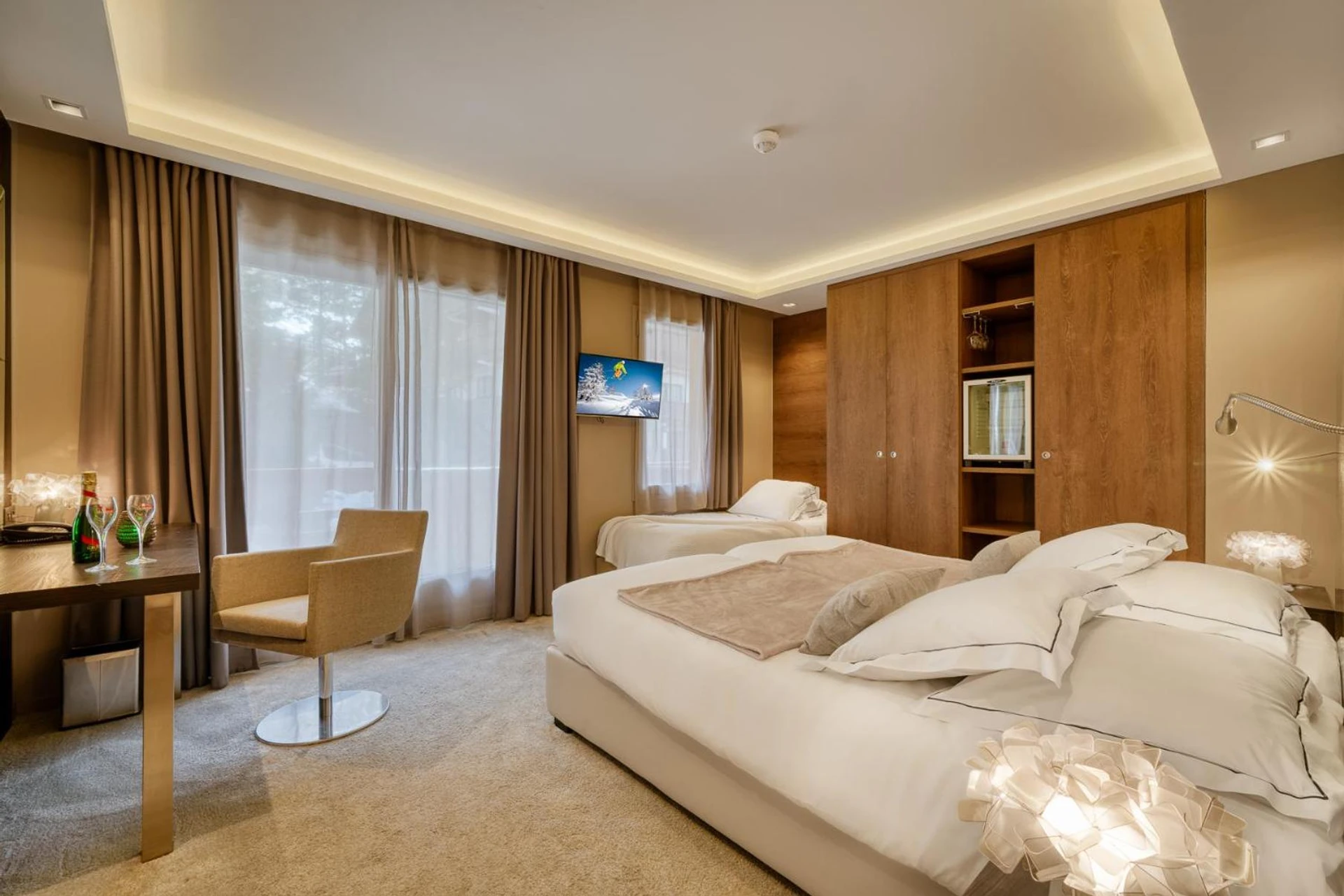 Chambre disponible pour un séminaire d'entreprise à Hotel Le Tremplin - Méribel