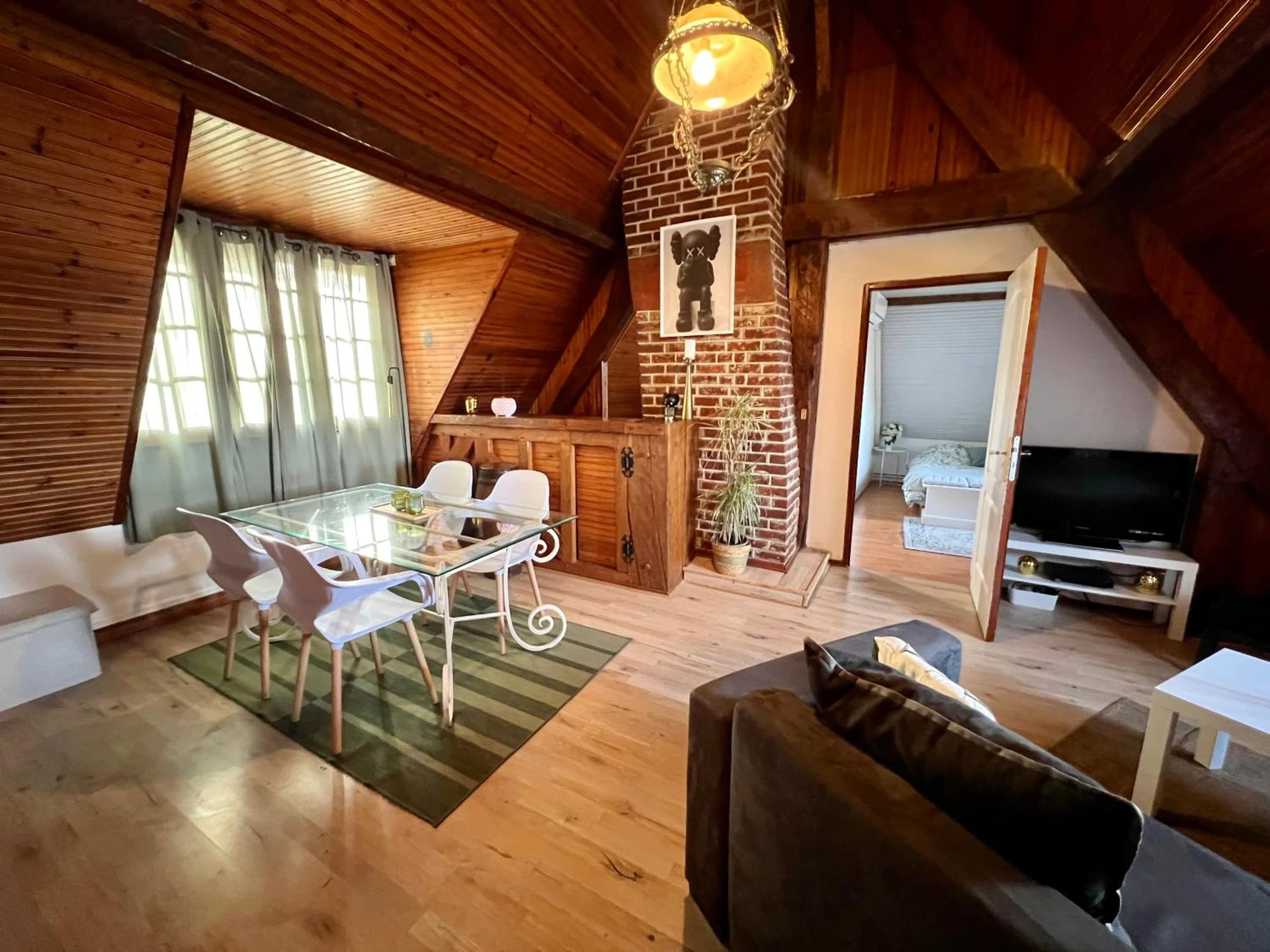 Organiser un séminaire d'entreprise : Spacieux appartement jardin, BBQ, vue sur mer, Trouville à trouville-sur-mer
