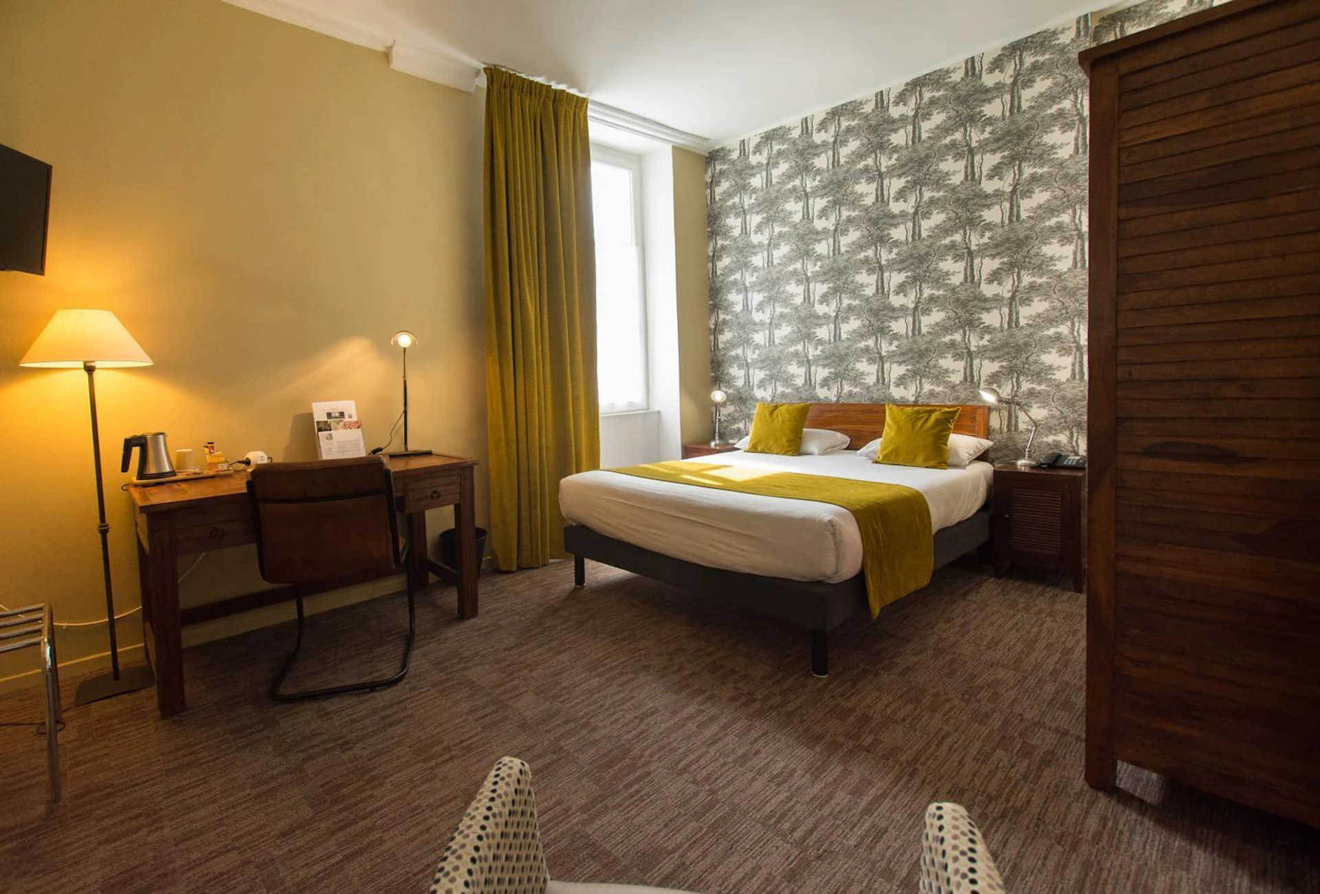 Magnifique chambre pour un séminaire d'entreprise à Logis Hôtel Le Vert Galant - La Flèche