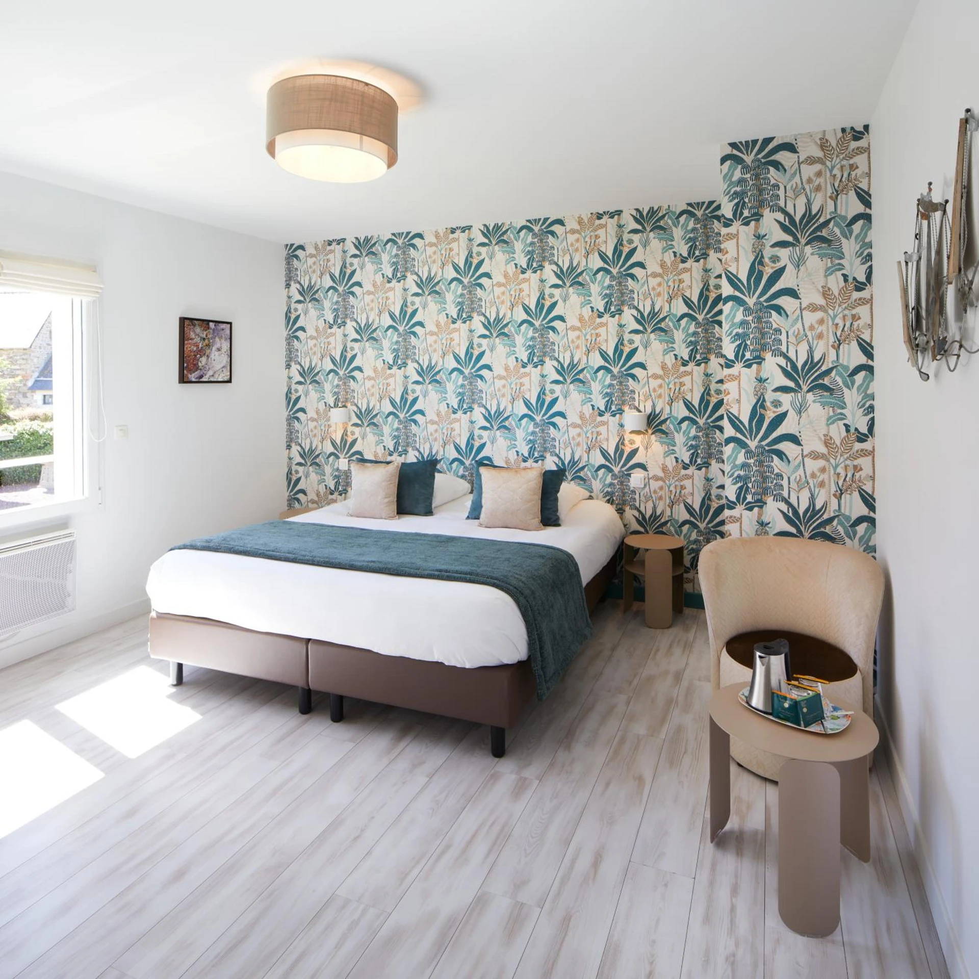 Magnifique chambre pour un séminaire d'entreprise à Hôtel Les Agapanthes - Ploubazlanec