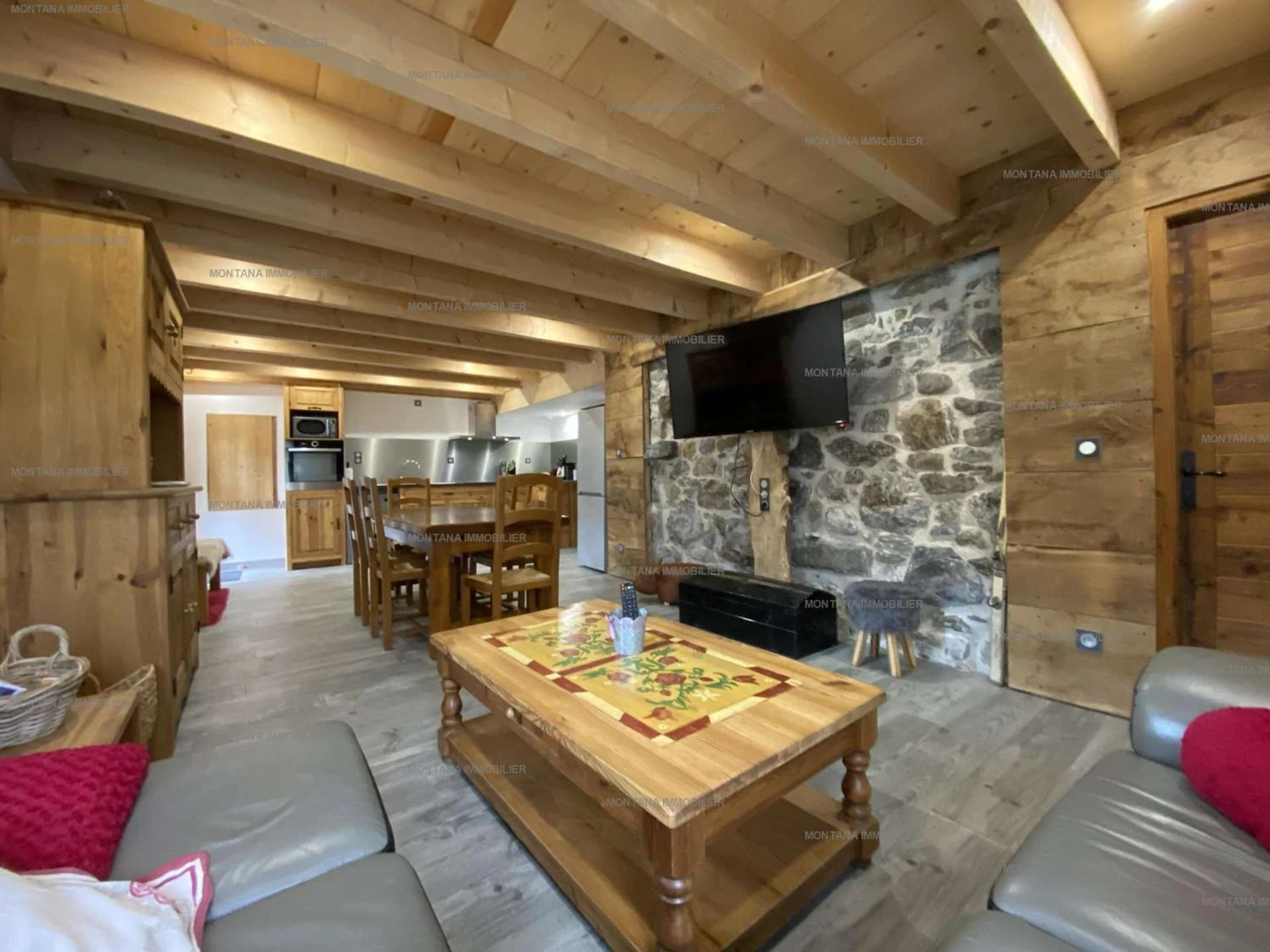 Organiser un séminaire d'entreprise : Confortable T3 avec terrasse et vue sur les Aravis, capacité 6, proche Grand Bornand - FR-1-458-210 à saint-jean-de-sixt