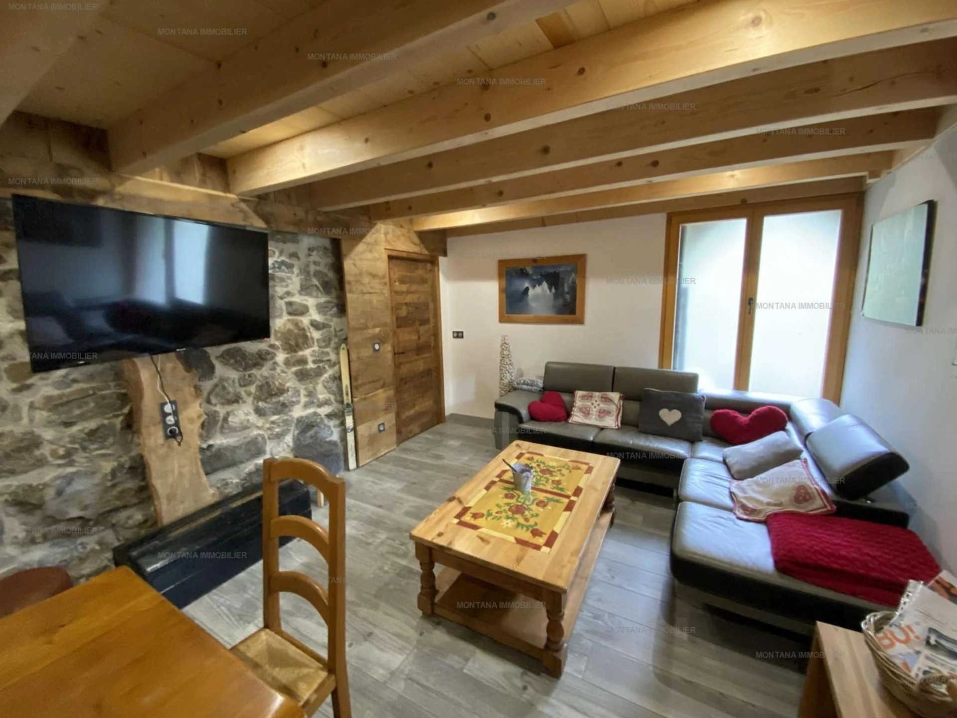 Organiser un séminaire d'entreprise : Confortable T3 avec terrasse et vue sur les Aravis, capacité 6, proche Grand Bornand - FR-1-458-210 à saint-jean-de-sixt