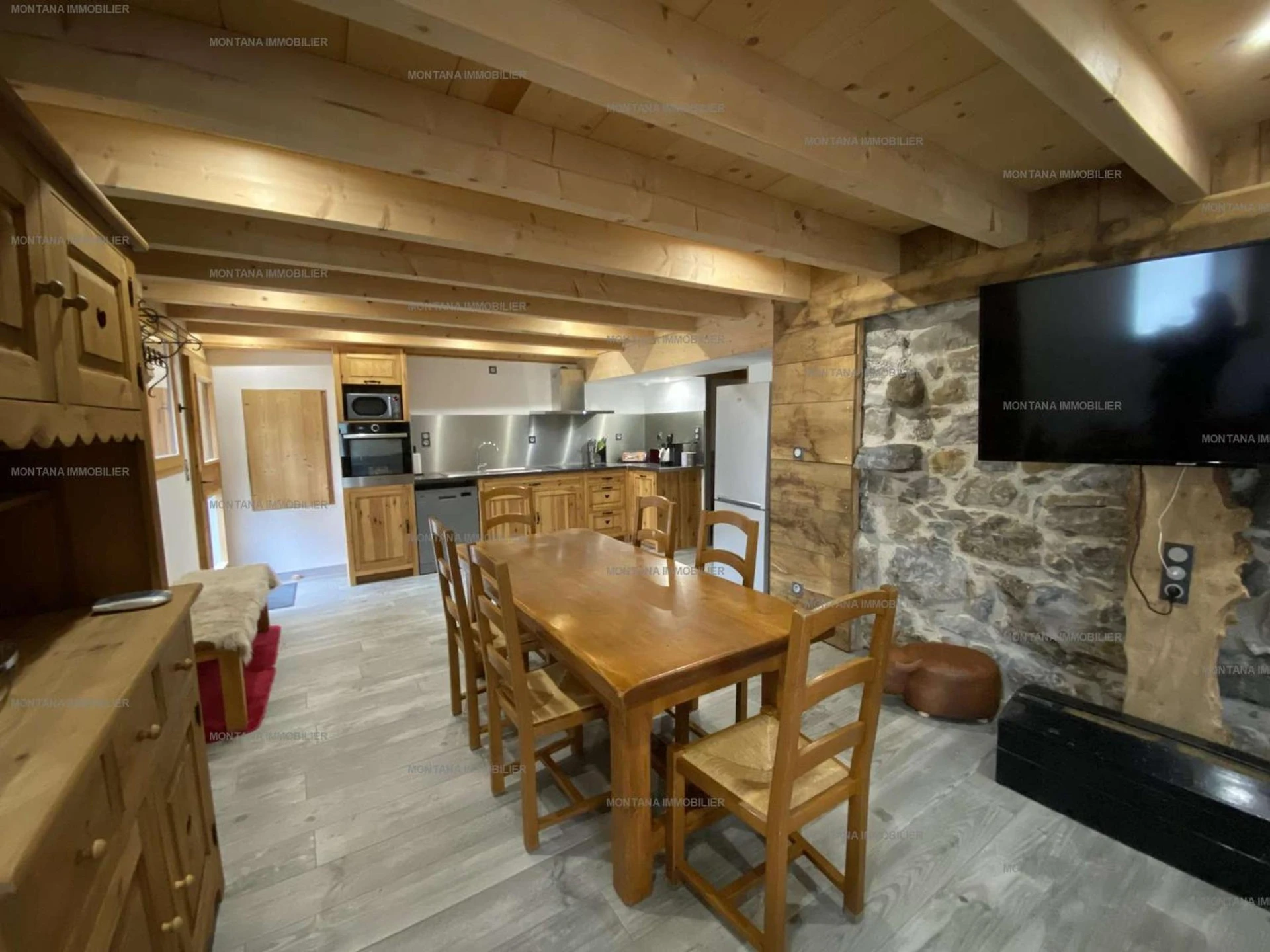 Organiser un séminaire d'entreprise : Confortable T3 avec terrasse et vue sur les Aravis, capacité 6, proche Grand Bornand - FR-1-458-210 à saint-jean-de-sixt