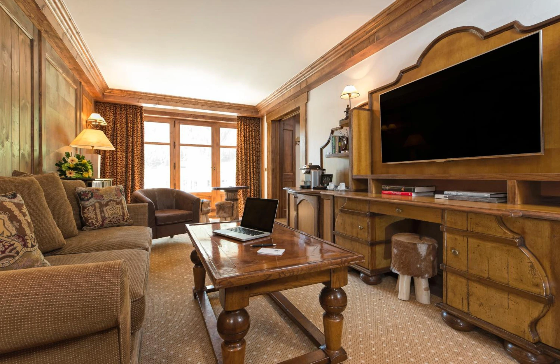 Magnifique chambre pour un séminaire d'entreprise à Hôtel Les Barmes De l'Ours - Val dʼIsère