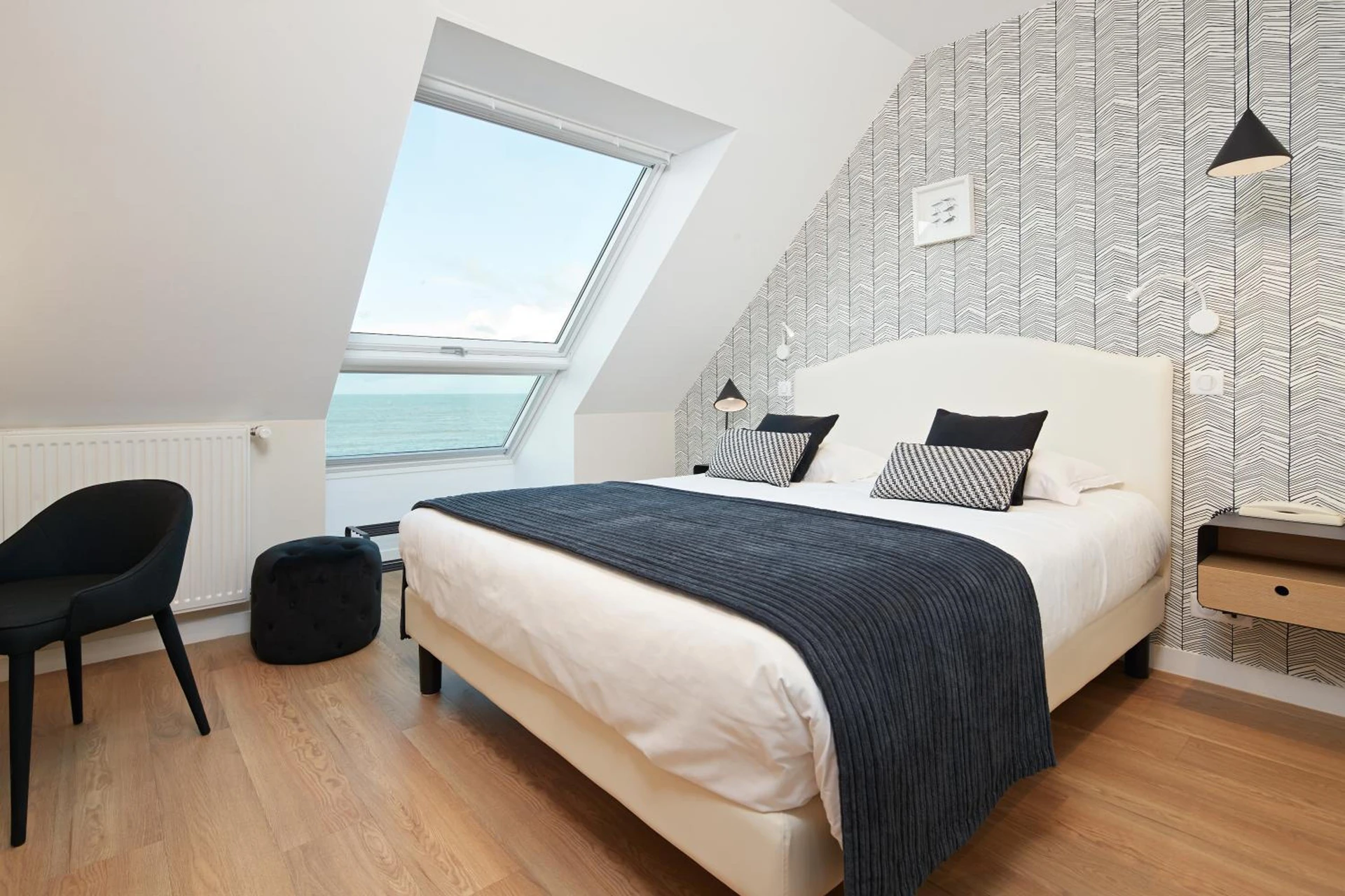 Magnifique chambre pour un séminaire d'entreprise à Les Chants d'Ailes - Hôtel Face Mer - La Turballe