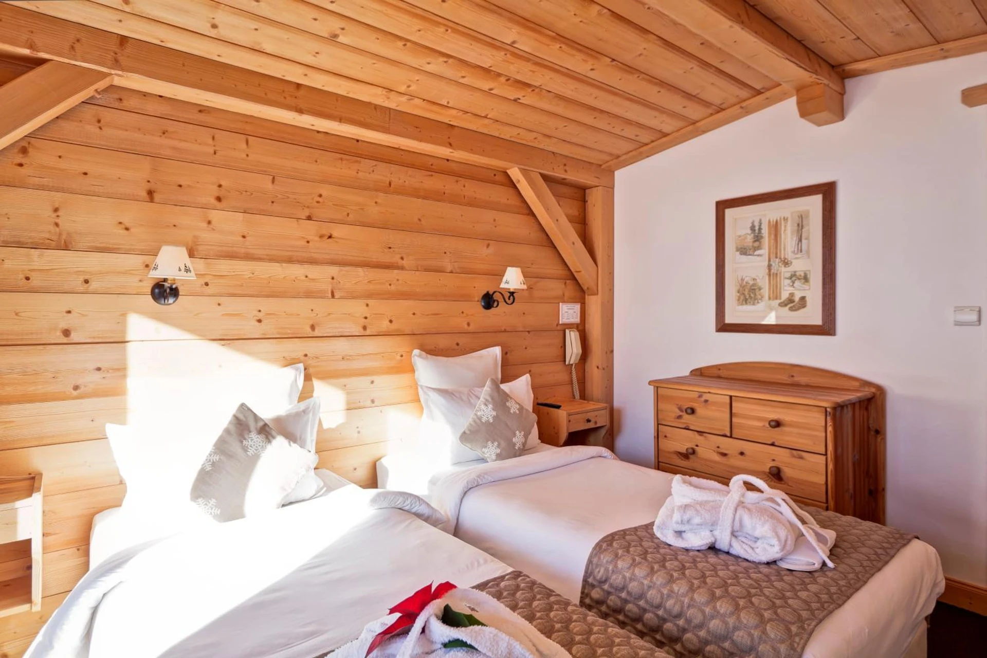 Chambre disponible pour un séminaire d'entreprise à Hotel les Flocons - Courchevel