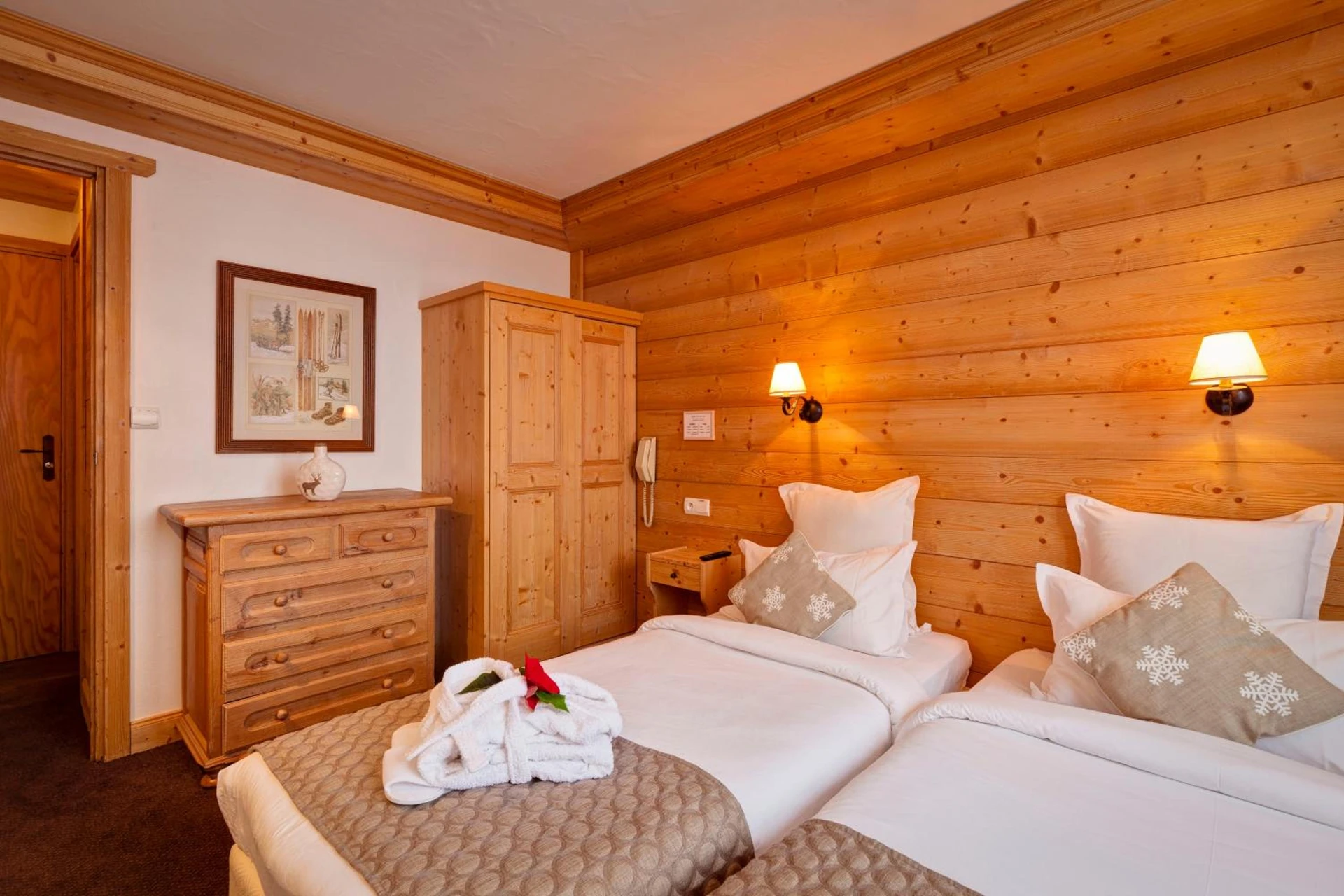 Chambre disponible pour un séminaire d'entreprise à Hotel les Flocons - Courchevel