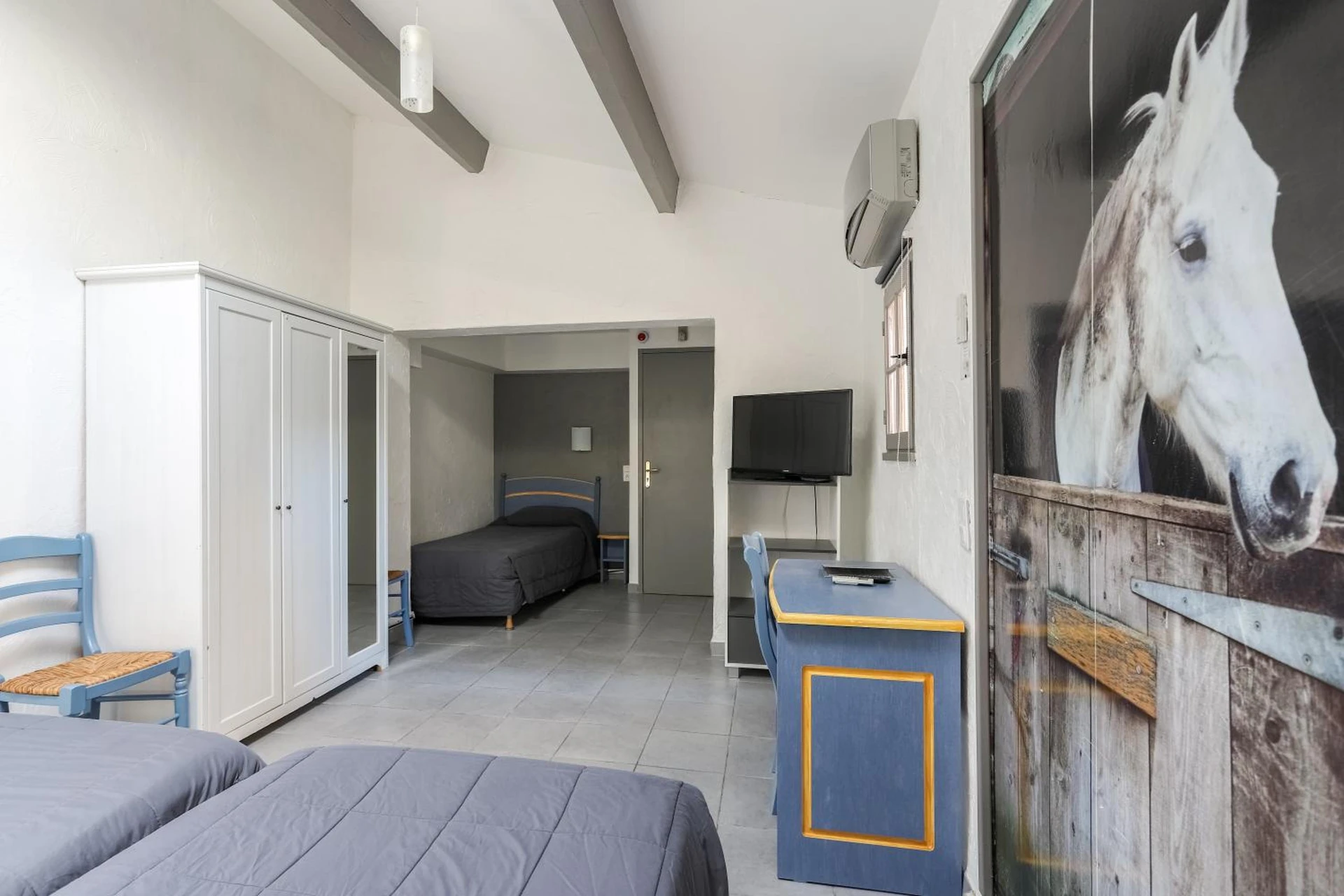 Chambre disponible pour un séminaire d'entreprise à Hotel Les Palmiers En Camargue - Les Saintes-Maries-de-la-Mer