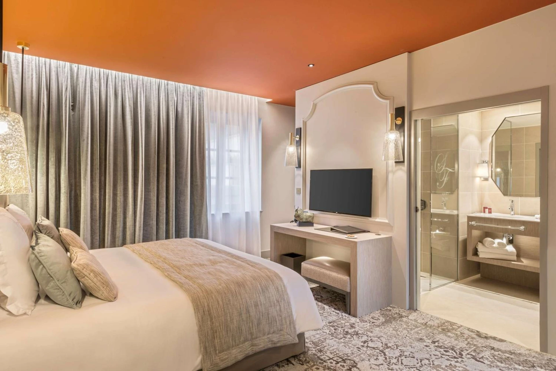 Chambre disponible pour un séminaire d'entreprise à Hôtel & Spa Les Sept Fontaines Best Western Premier - Tournus