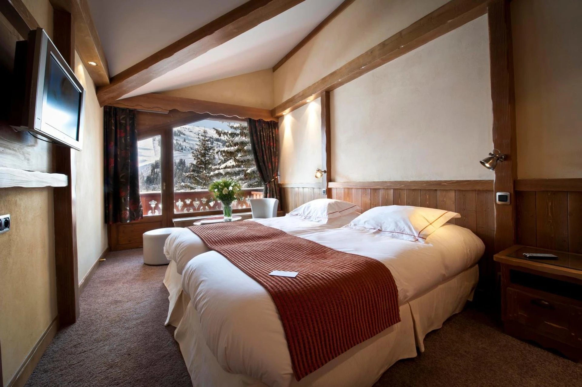 Chambre disponible pour un séminaire d'entreprise à Hôtel Les Sherpas - Courchevel