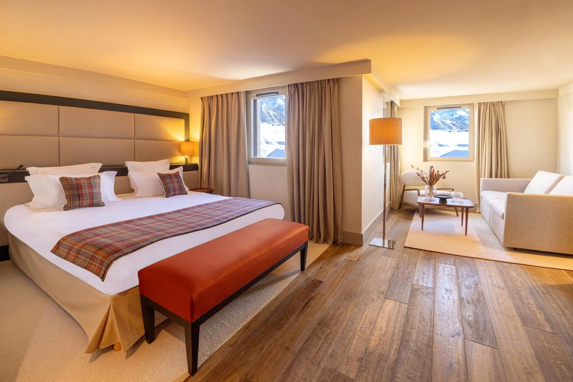 Chambre disponible pour un séminaire d'entreprise à Les Suites de la Potinière - Courchevel