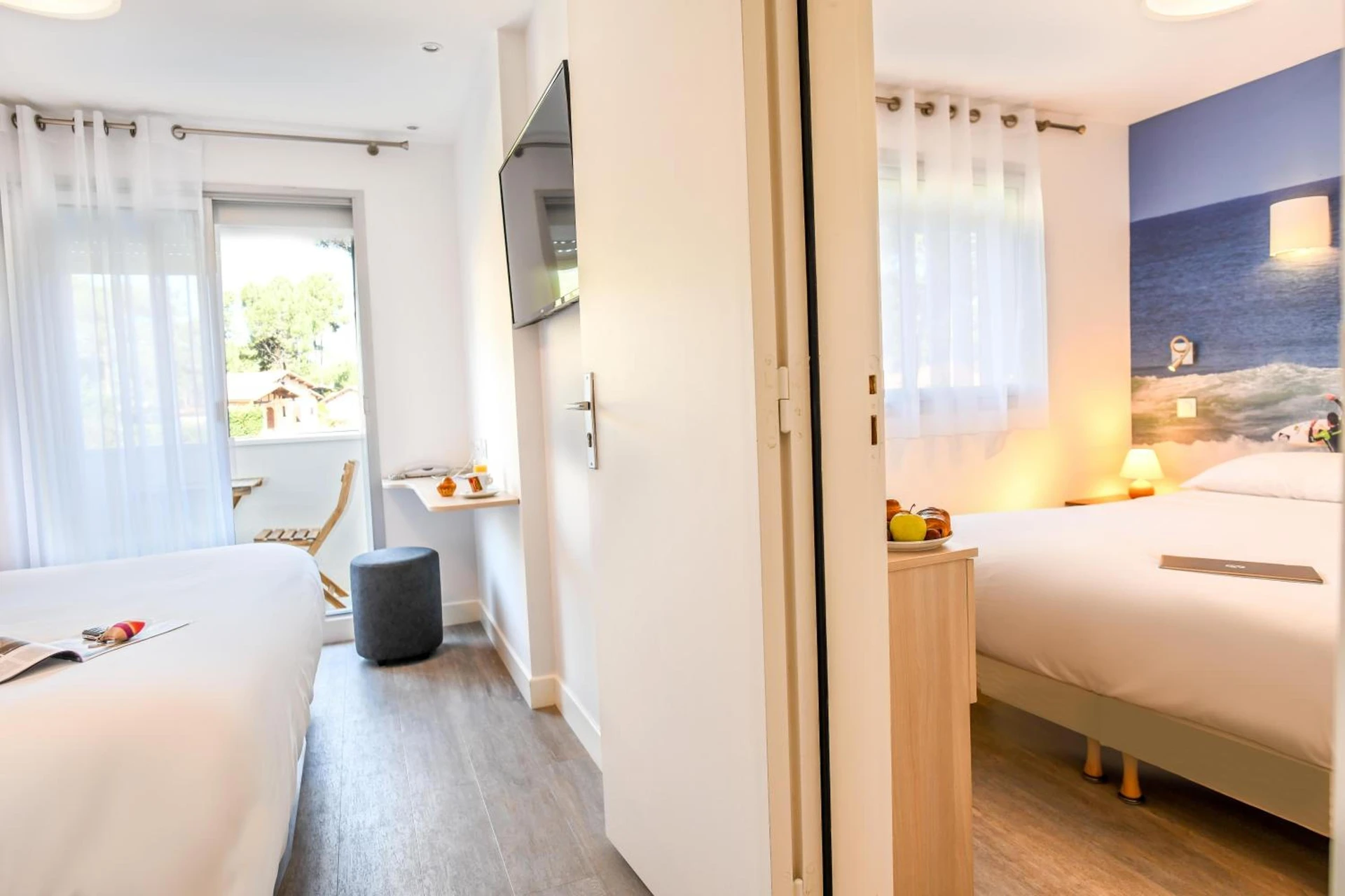 Magnifique chambre pour un séminaire d'entreprise à Les Vagues Hôtel Restaurant - Biscarrosse-Plage