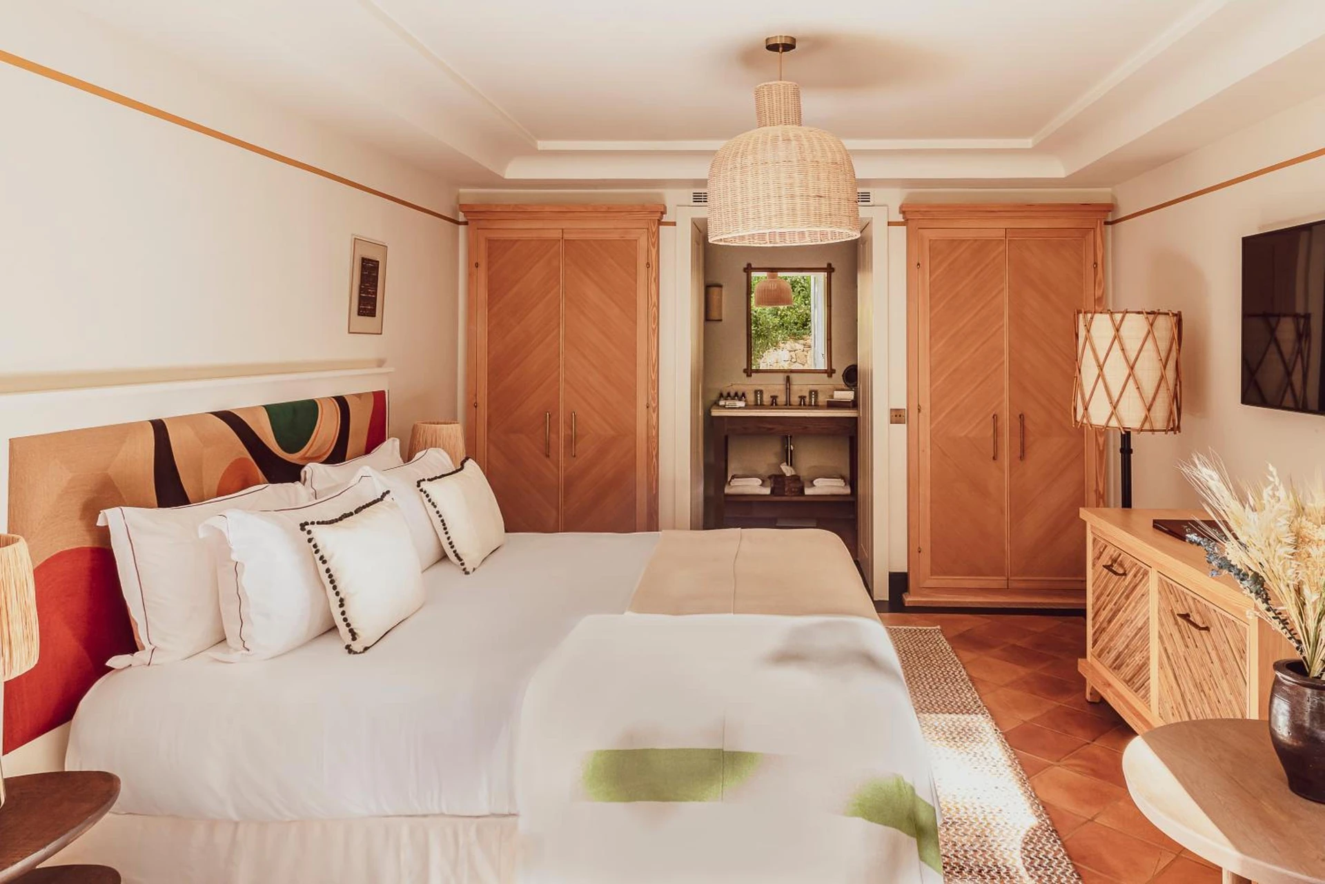 Chambre disponible pour un séminaire d'entreprise à Hotel Lou Pinet - Saint-Tropez