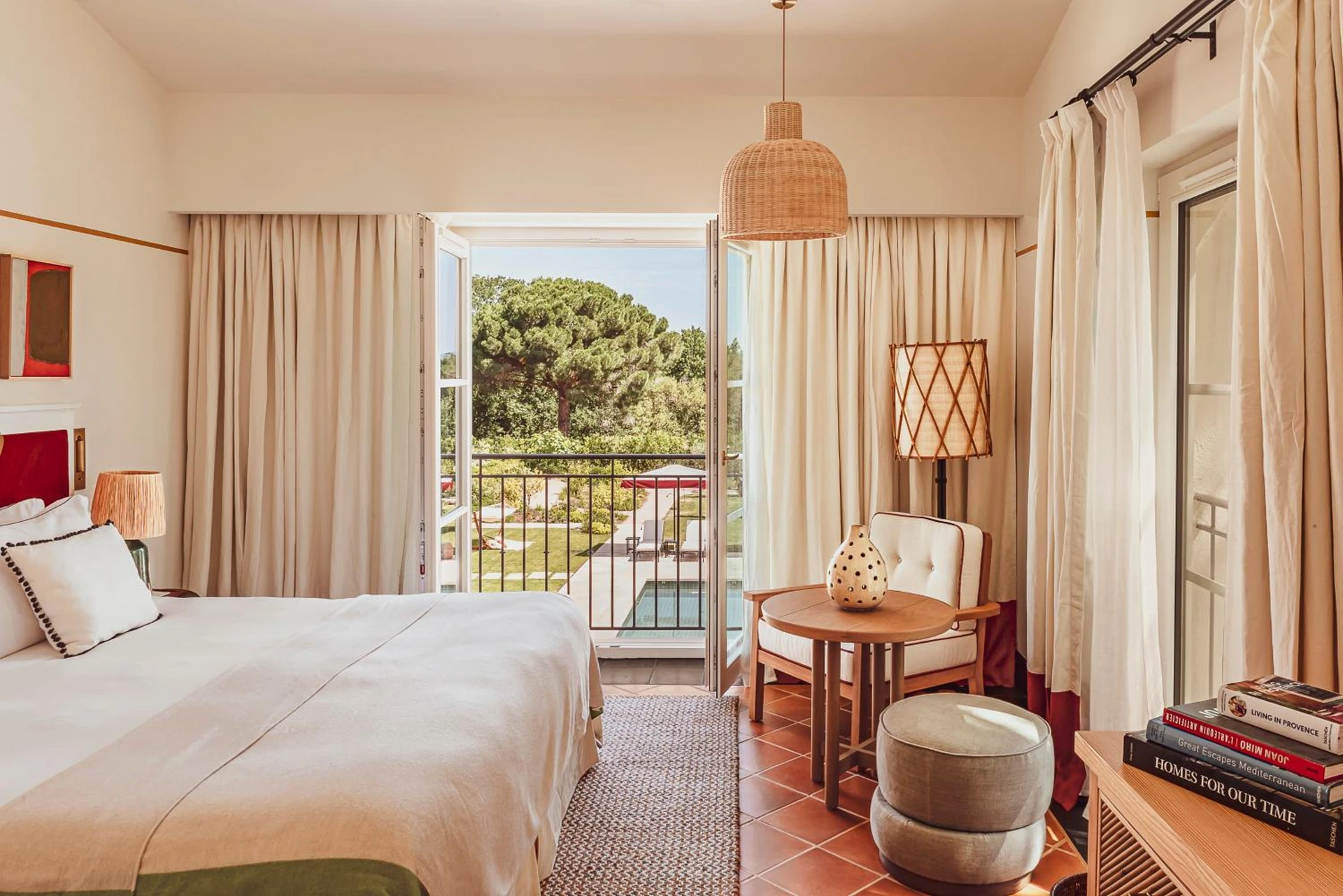 Chambre disponible pour un séminaire d'entreprise à Hotel Lou Pinet - Saint-Tropez