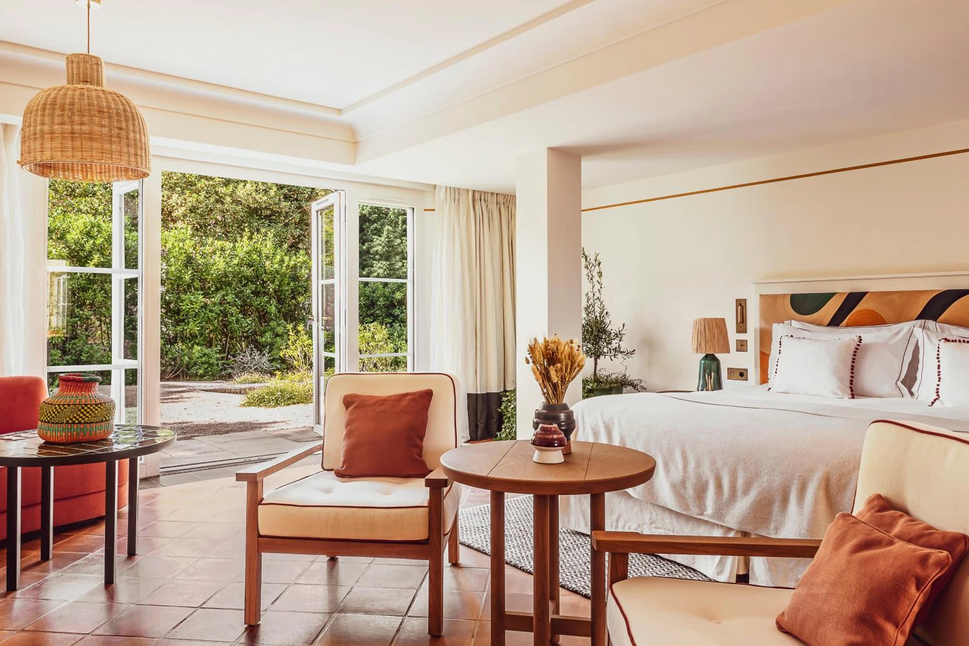 Chambre disponible pour un séminaire d'entreprise à Hotel Lou Pinet - Saint-Tropez
