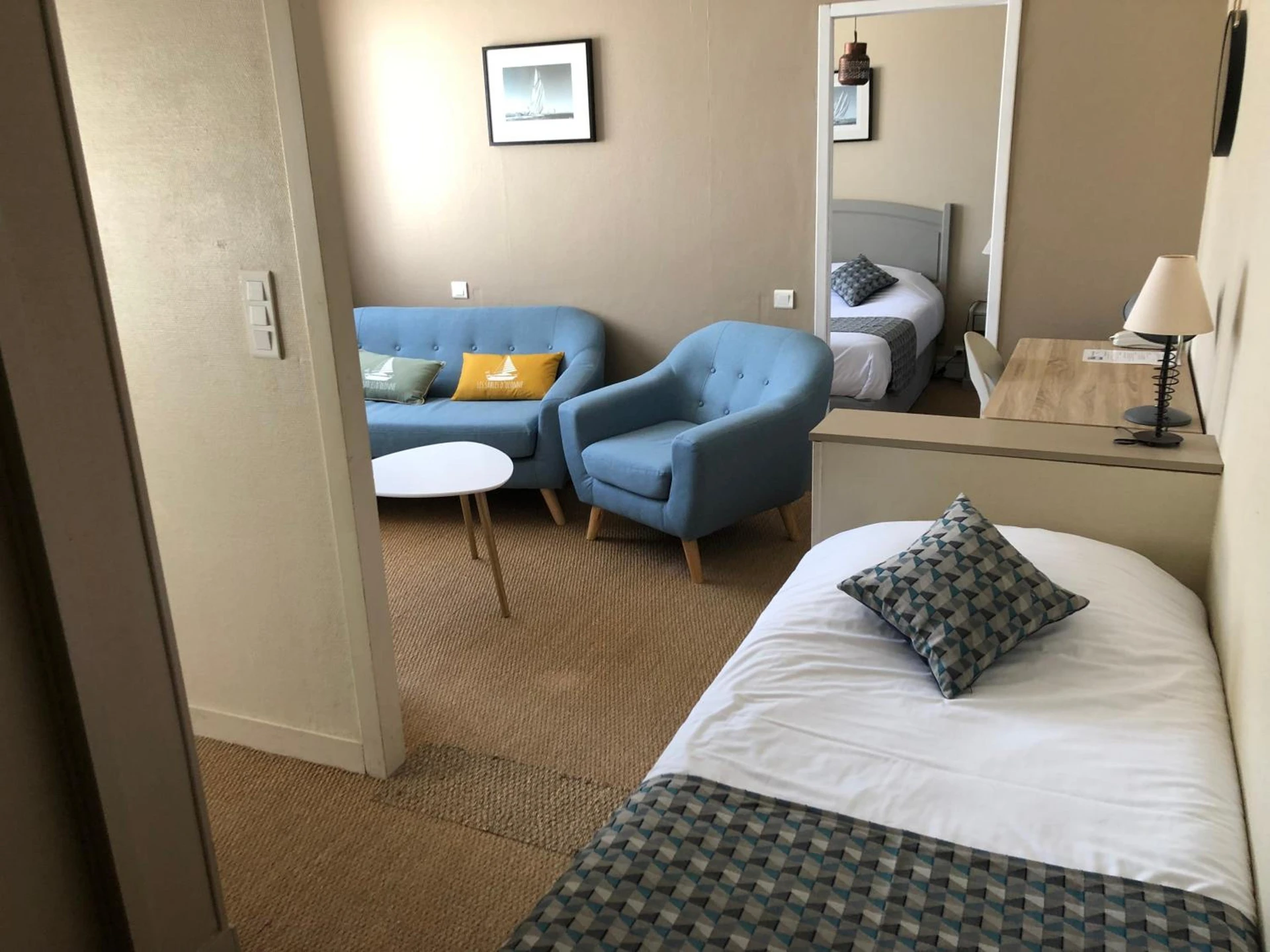 Chambre disponible pour un séminaire d'entreprise à Maison Richet - Les Sables dʼOlonne