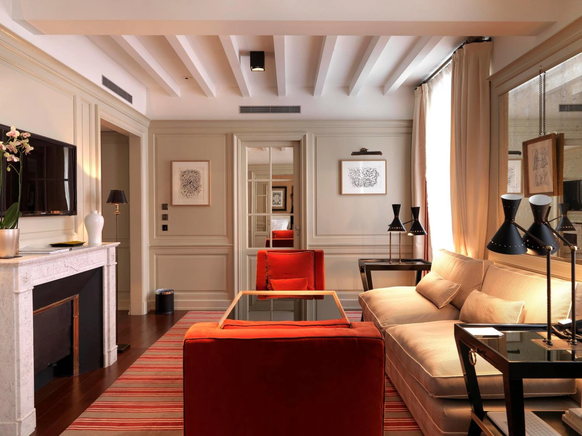 Ambiance de travail pour séminaire d'entreprise à MARQUIS Faubourg Saint-Honoré Relais & Châteaux - Paris