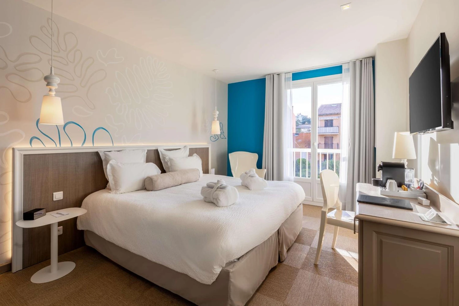 Magnifique chambre pour un séminaire d'entreprise à Best Western Hotel Matisse - Sainte-Maxime