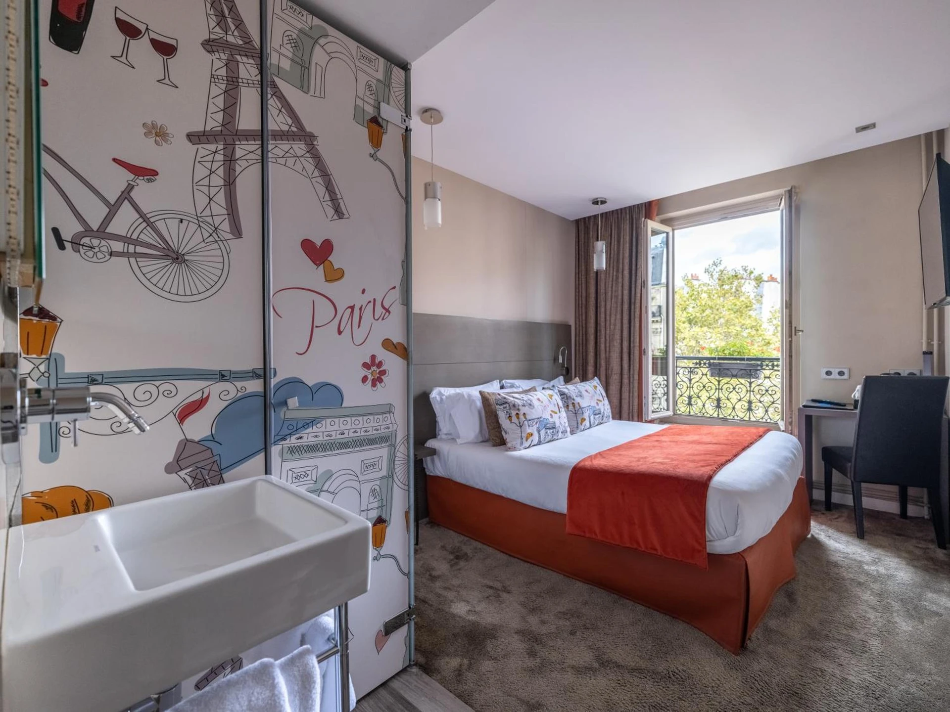 Chambre disponible pour un séminaire d'entreprise à Hotel Minerve - Paris