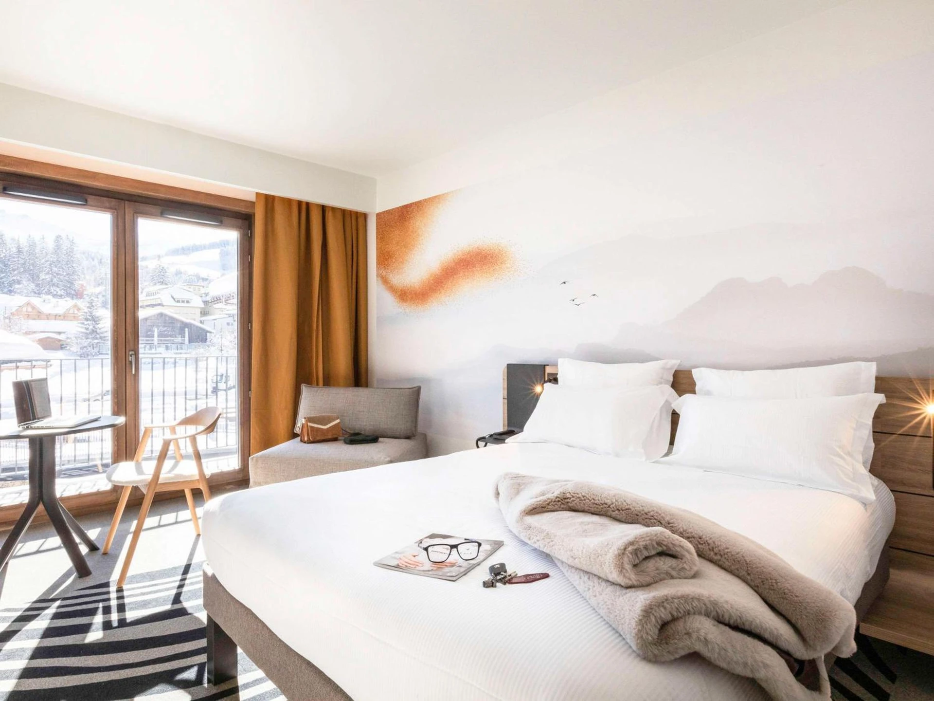 Chambre à Novotel Megève Mont-Blanc - Organiser un séminaire d'entreprise à Megève