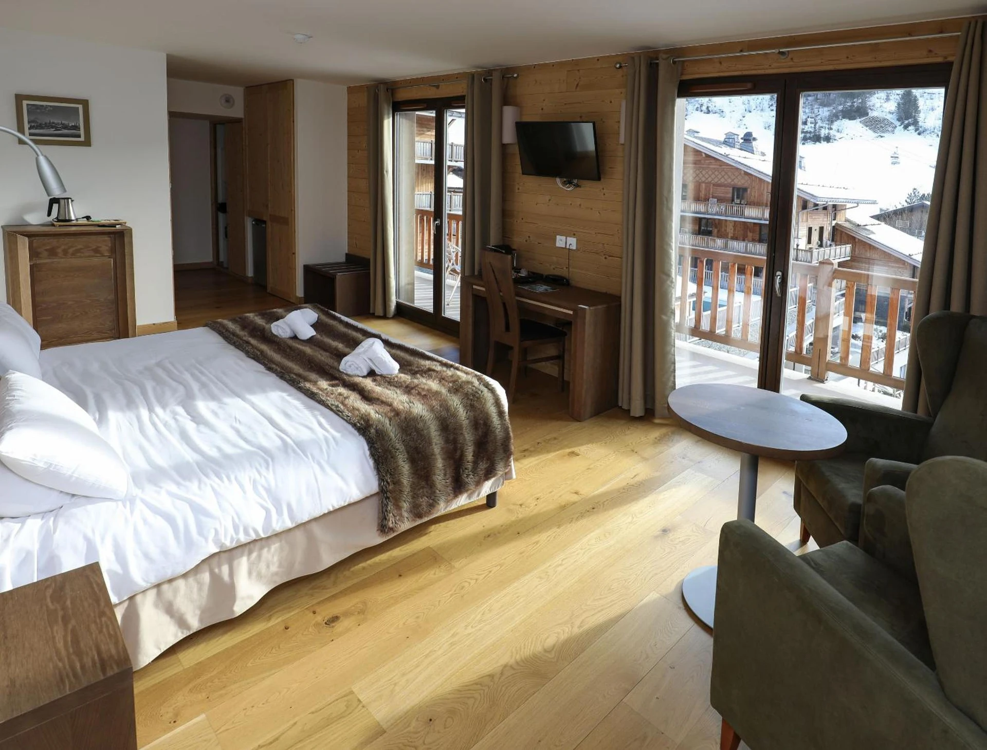 Chambre à Hôtel Prestige Odalys Le Chamois - Organiser un séminaire d'entreprise à La Clusaz