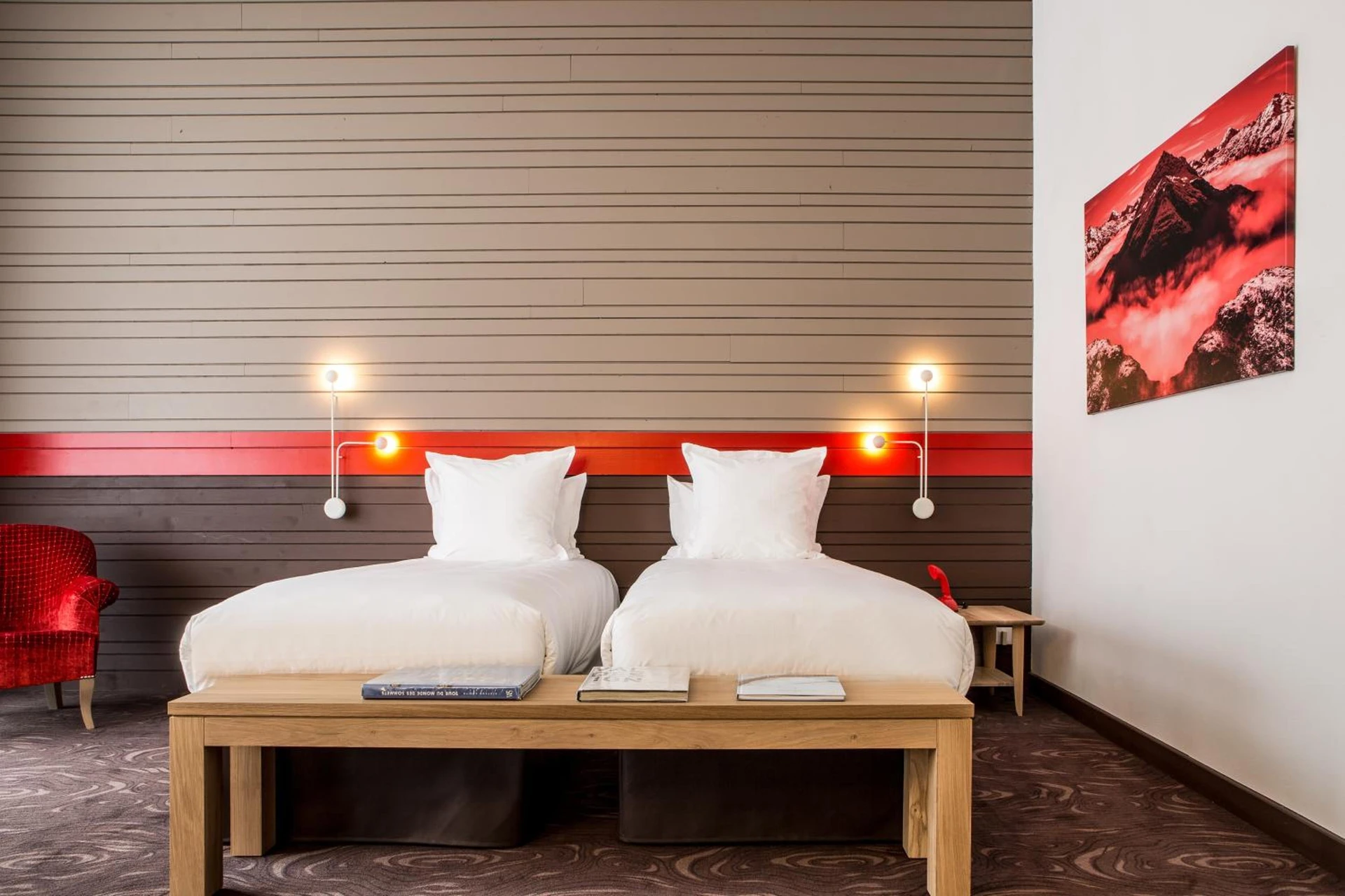 Magnifique chambre pour un séminaire d'entreprise à Hotel Ormelune - Val dʼIsère