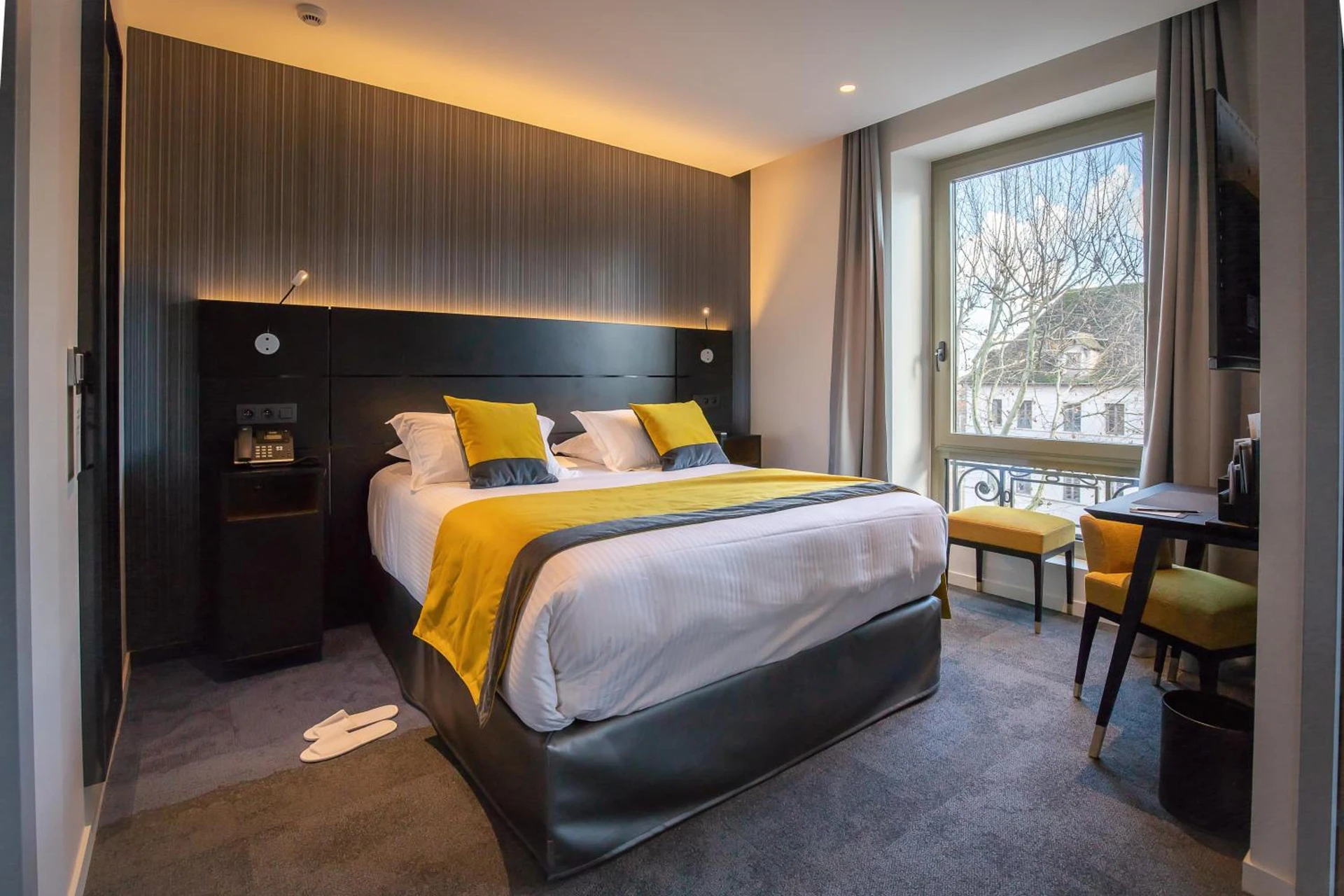 Chambre disponible pour un séminaire d'entreprise à HÔTEL & SPA Panorama 360 - Mâcon