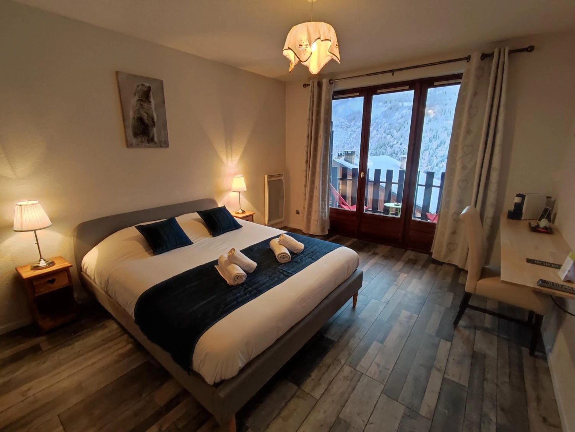 Chambre disponible pour un séminaire d'entreprise à Hotel Plein Soleil - Allos