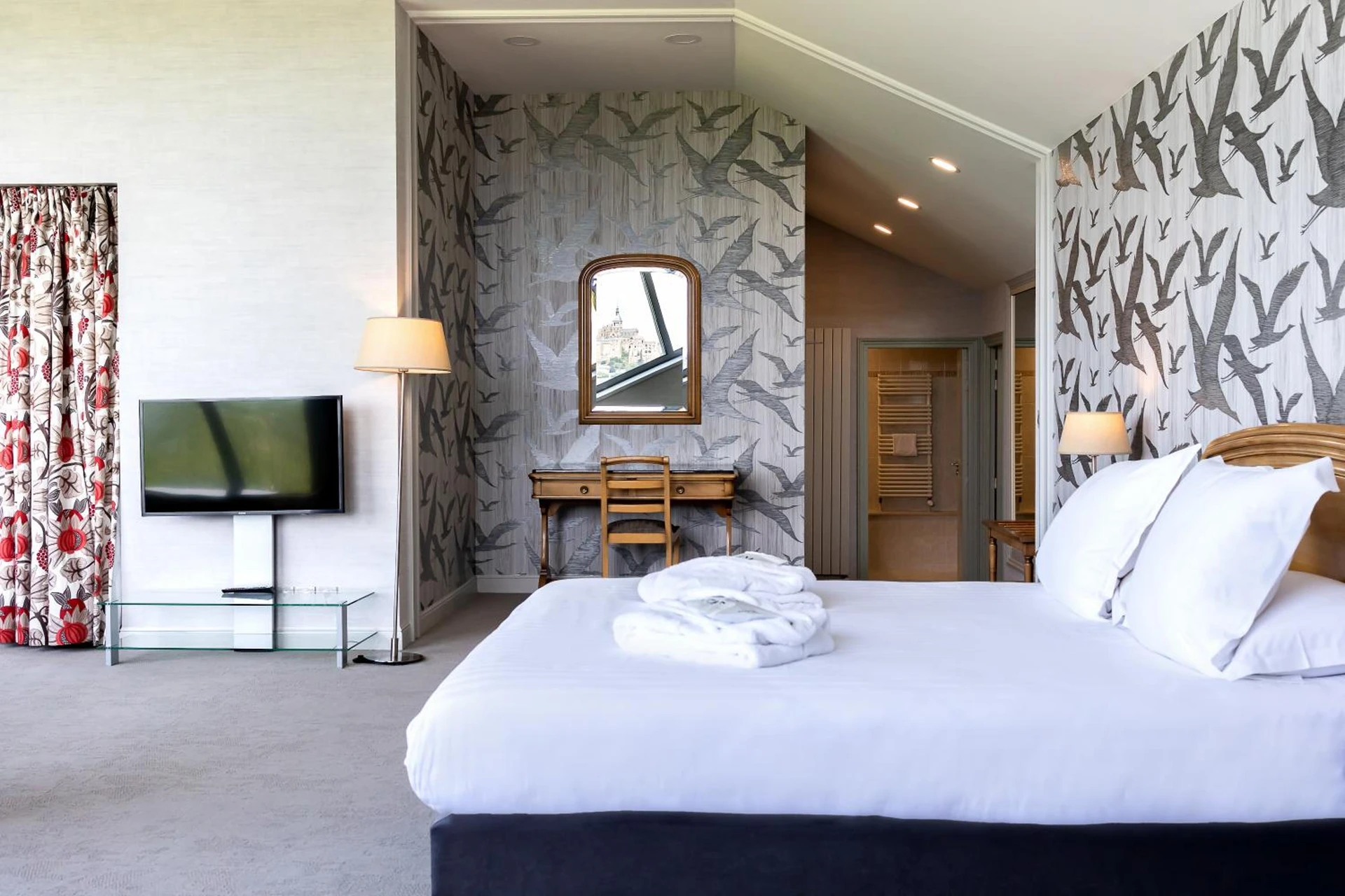 Chambre disponible pour un séminaire d'entreprise à Le Relais Saint Michel - Le Mont-Saint-Michel