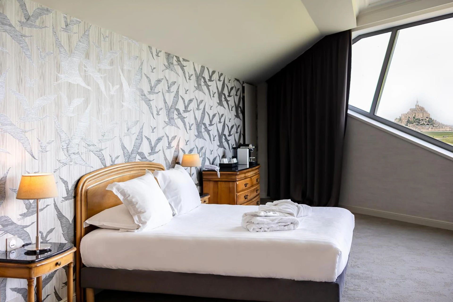 Chambre disponible pour un séminaire d'entreprise à Le Relais Saint Michel - Le Mont-Saint-Michel