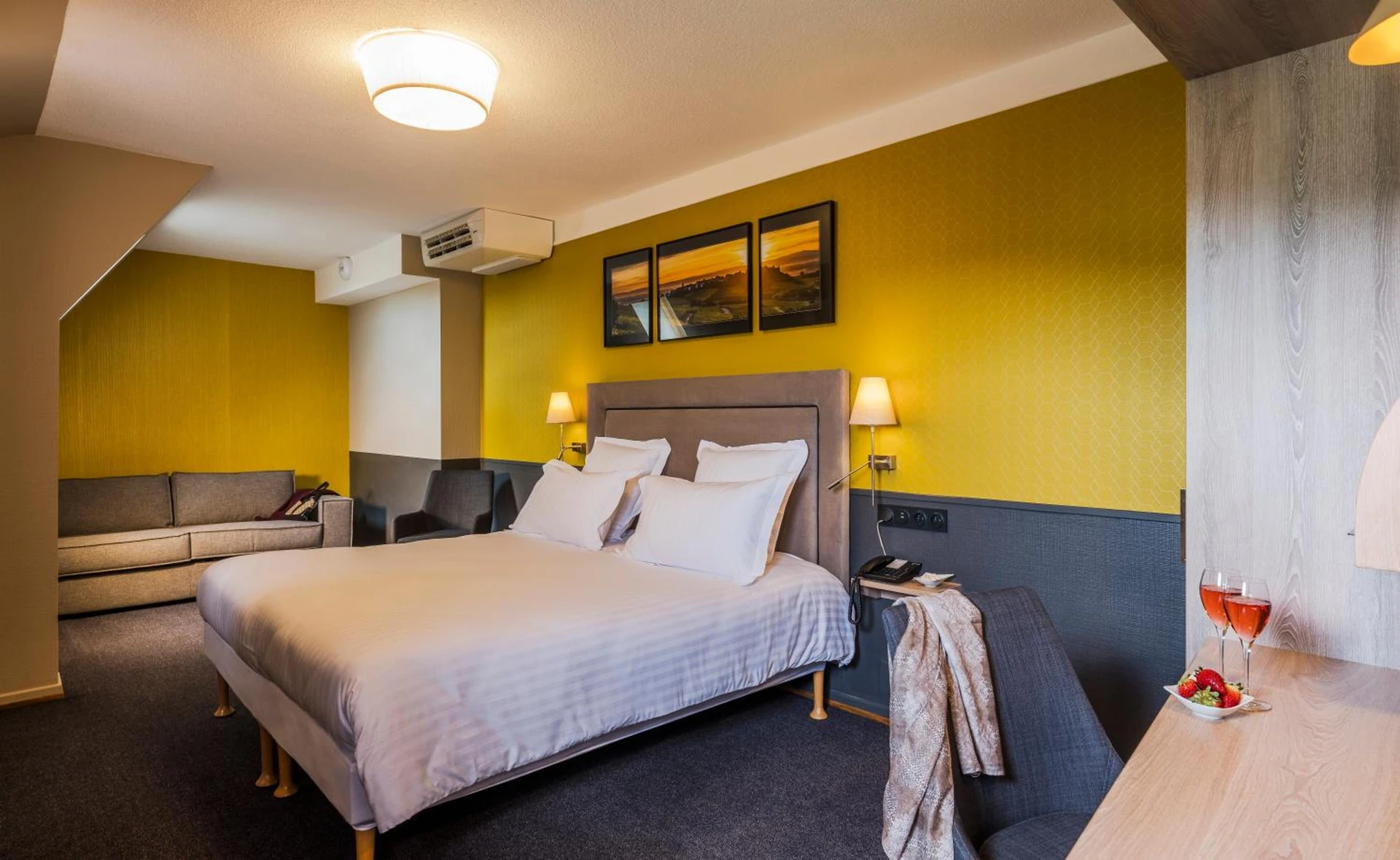 Chambre disponible pour un séminaire d'entreprise à Hotel Restaurant Au Riesling - Zellenberg