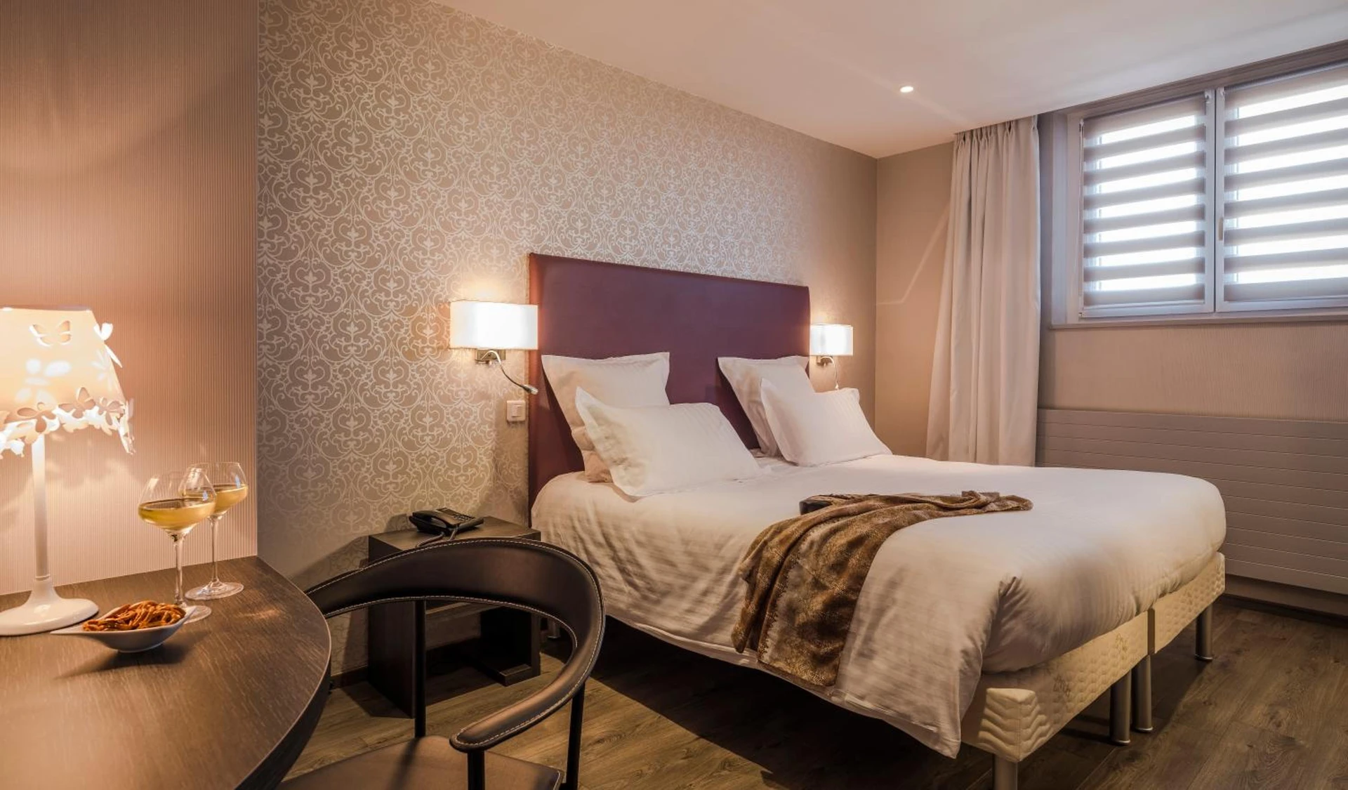 Chambre disponible pour un séminaire d'entreprise à Hotel Restaurant Au Riesling - Zellenberg