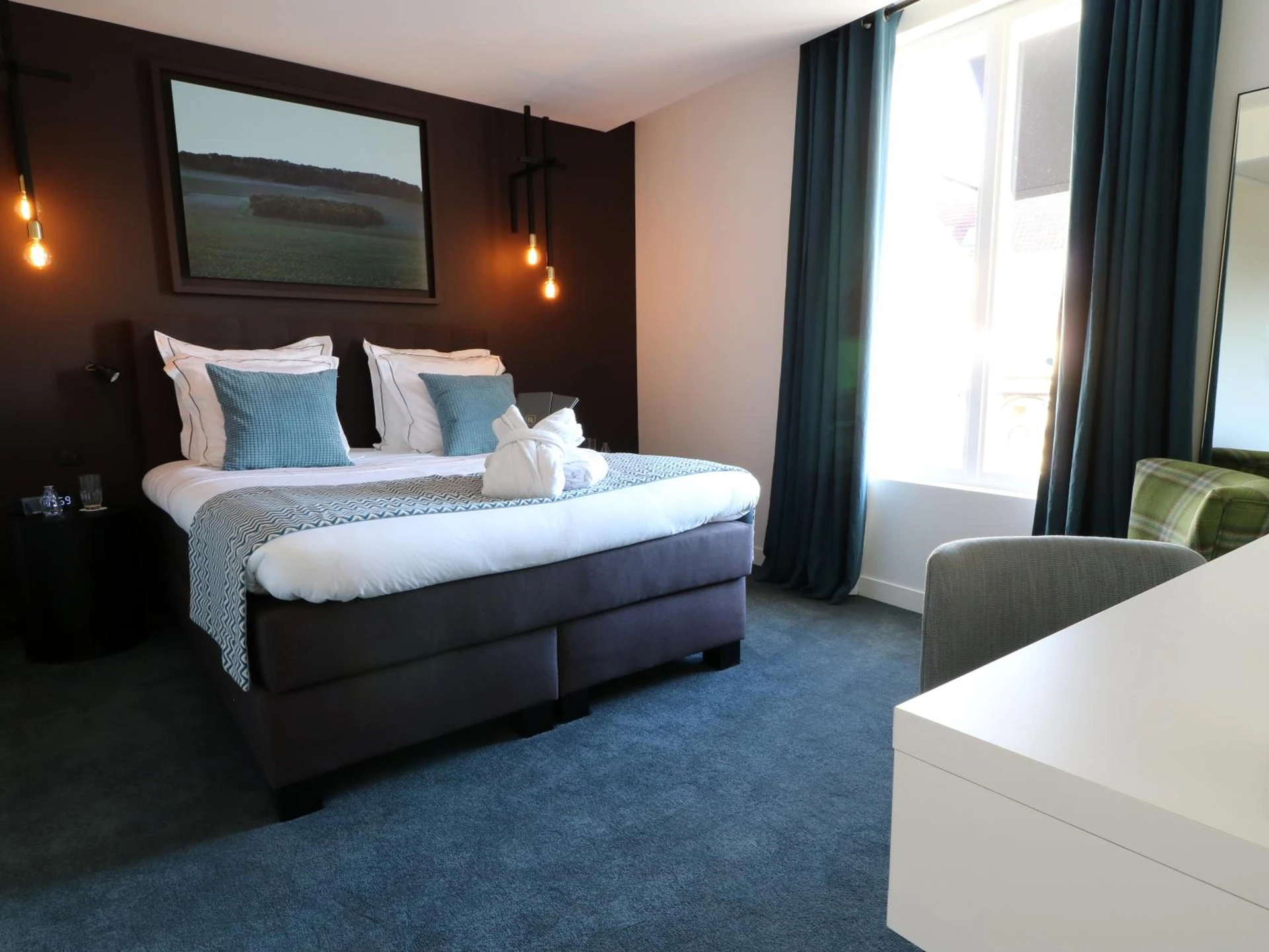 Chambre disponible pour un séminaire d'entreprise à Hôtel-Restaurant Bel Ami - Pacy-sur-Eure
