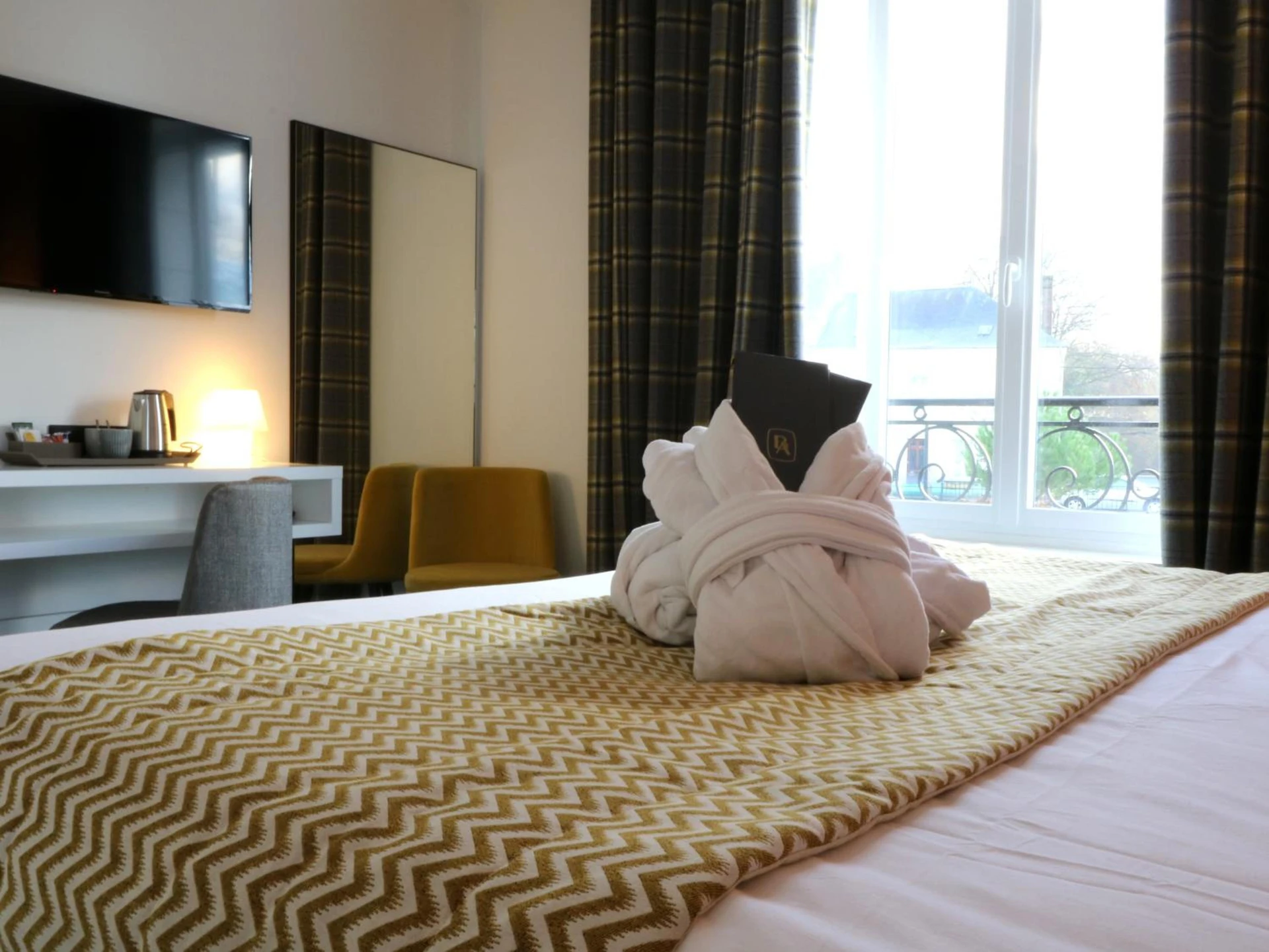 Chambre disponible pour un séminaire d'entreprise à Hôtel-Restaurant Bel Ami - Pacy-sur-Eure