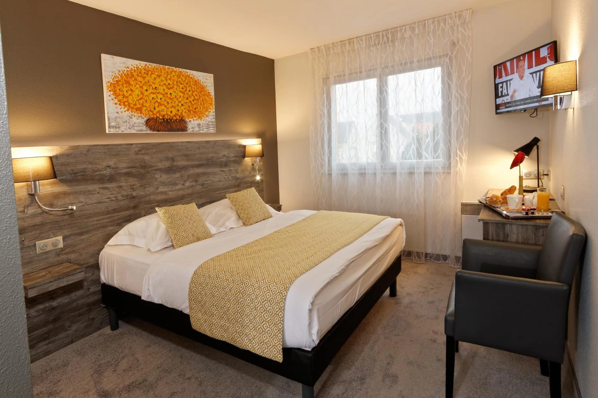 Chambre disponible pour un séminaire d'entreprise à Hotel Restaurant Crystal - Erstein