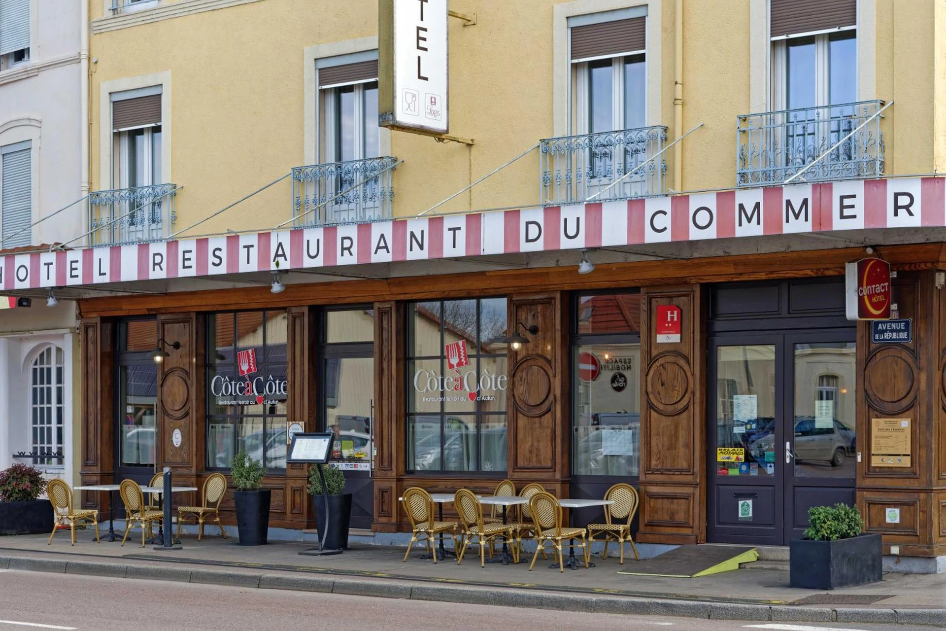 Lieu convivial pour un séminaire d'entreprise à Contact Hôtel du Commerce et son restaurant Côte à Côte - Autun - En savoir plus 