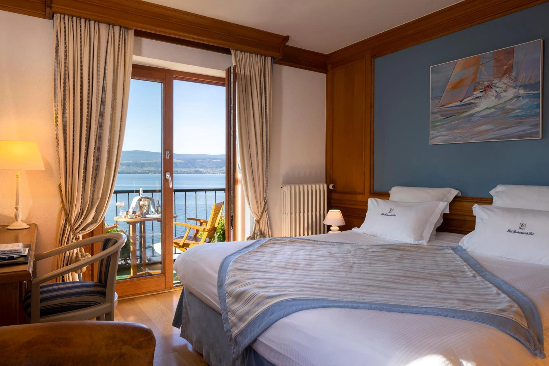 Chambre à Hôtel Restaurant Du Port - Organiser un séminaire d'entreprise à Yvoire