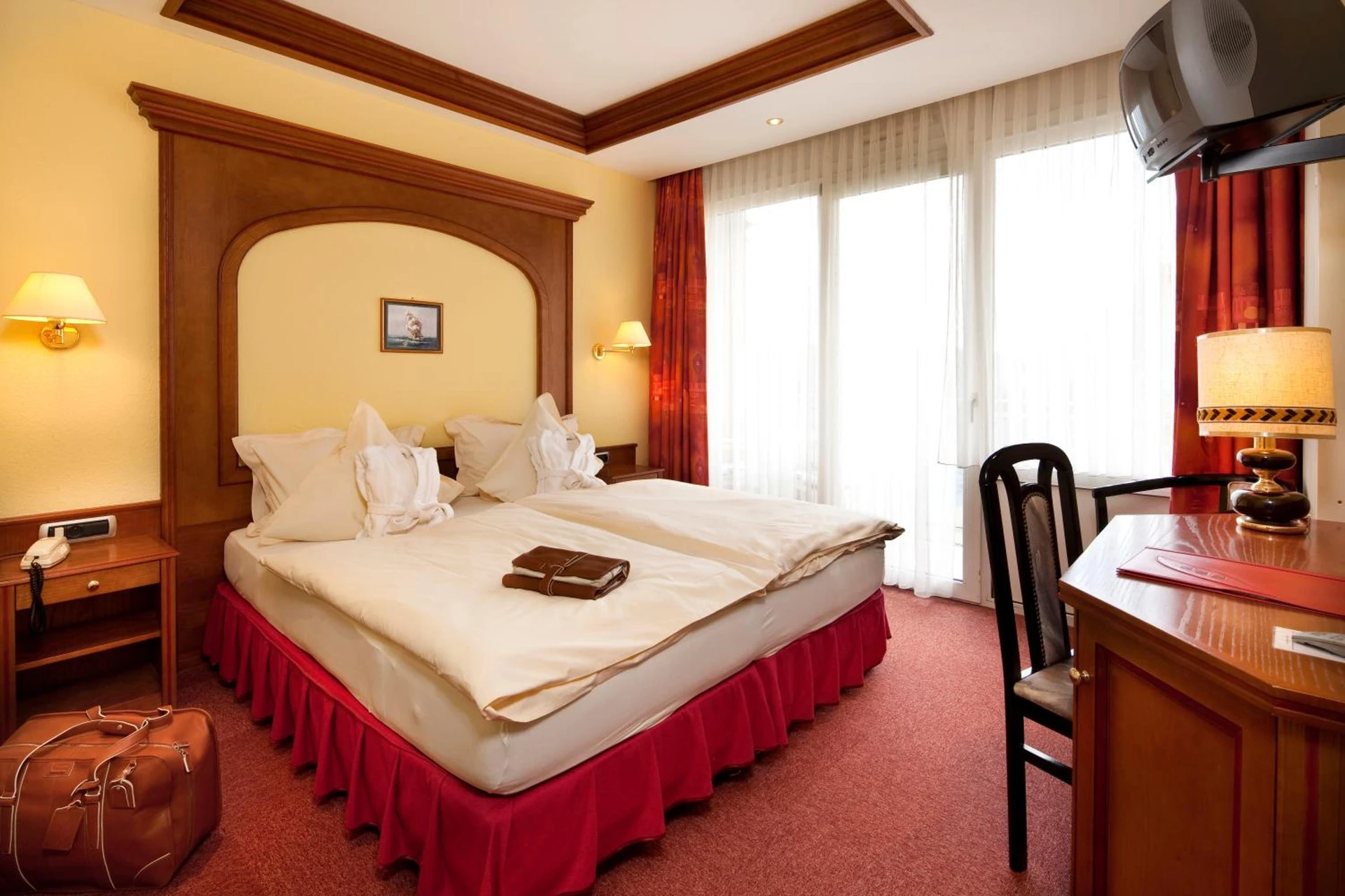 Magnifique chambre pour un séminaire d'entreprise à Spa Hôtel Restaurant Au Lion d'Or - La Petite-Pierre