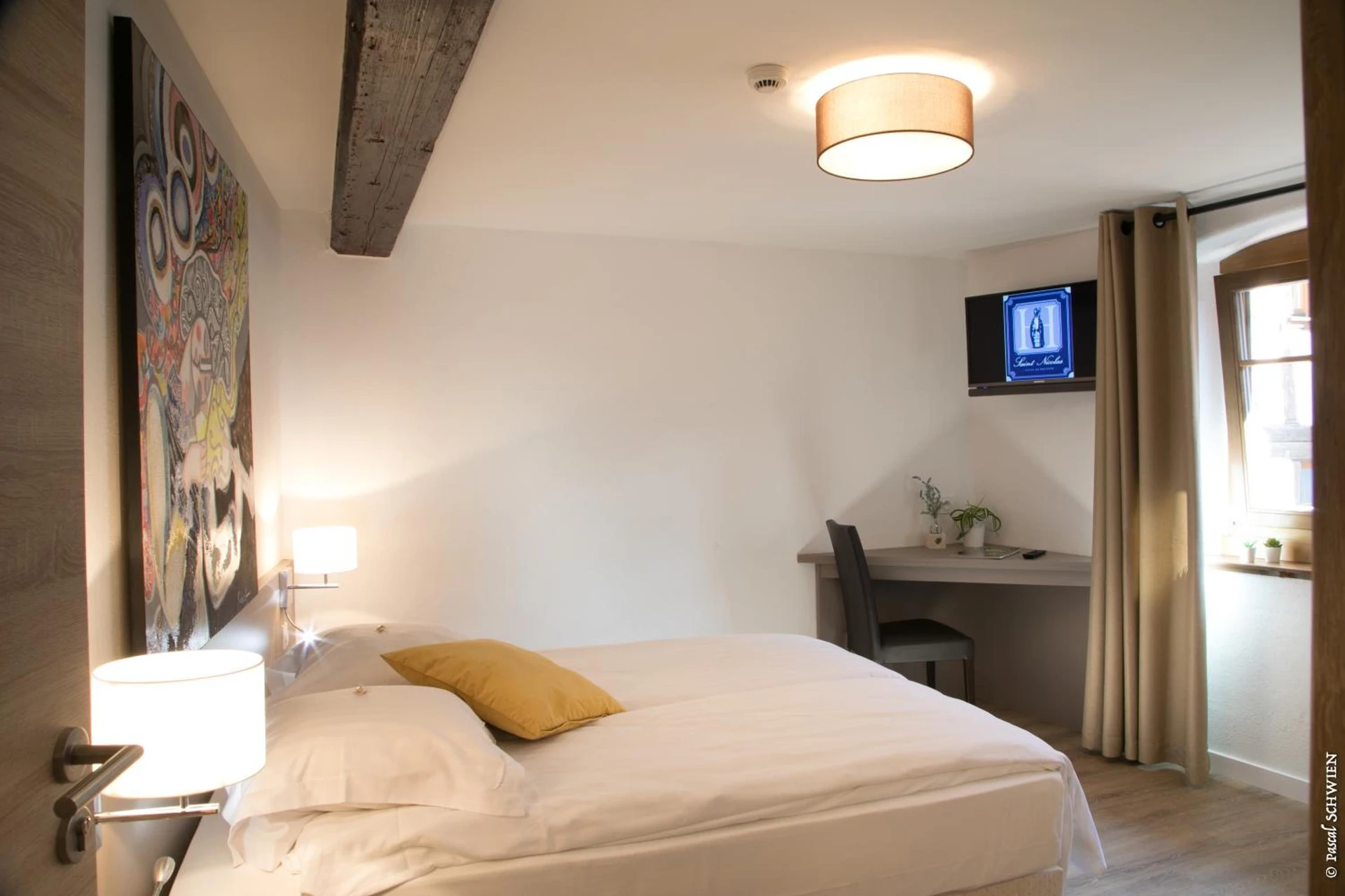 Magnifique chambre pour un séminaire d'entreprise à Hôtel le Saint Nicolas - Riquewihr