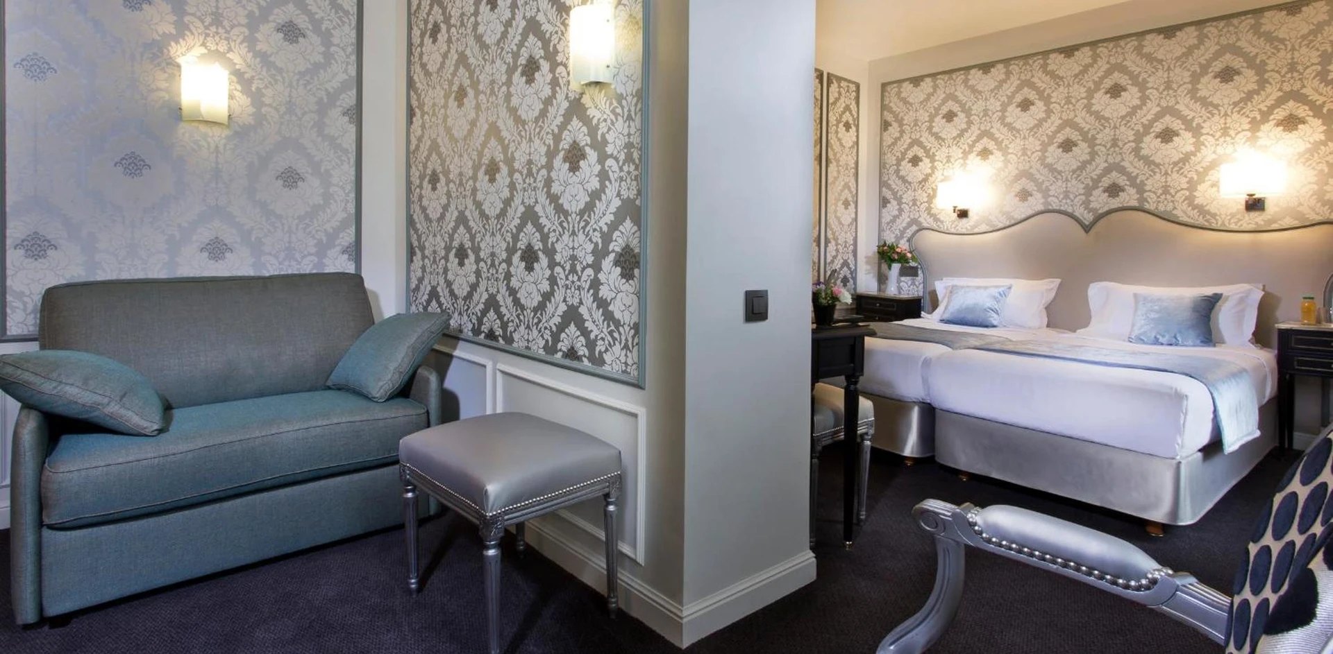 Chambre disponible pour un séminaire d'entreprise à Hôtel Saint-Pétersbourg Opéra & Spa - Paris