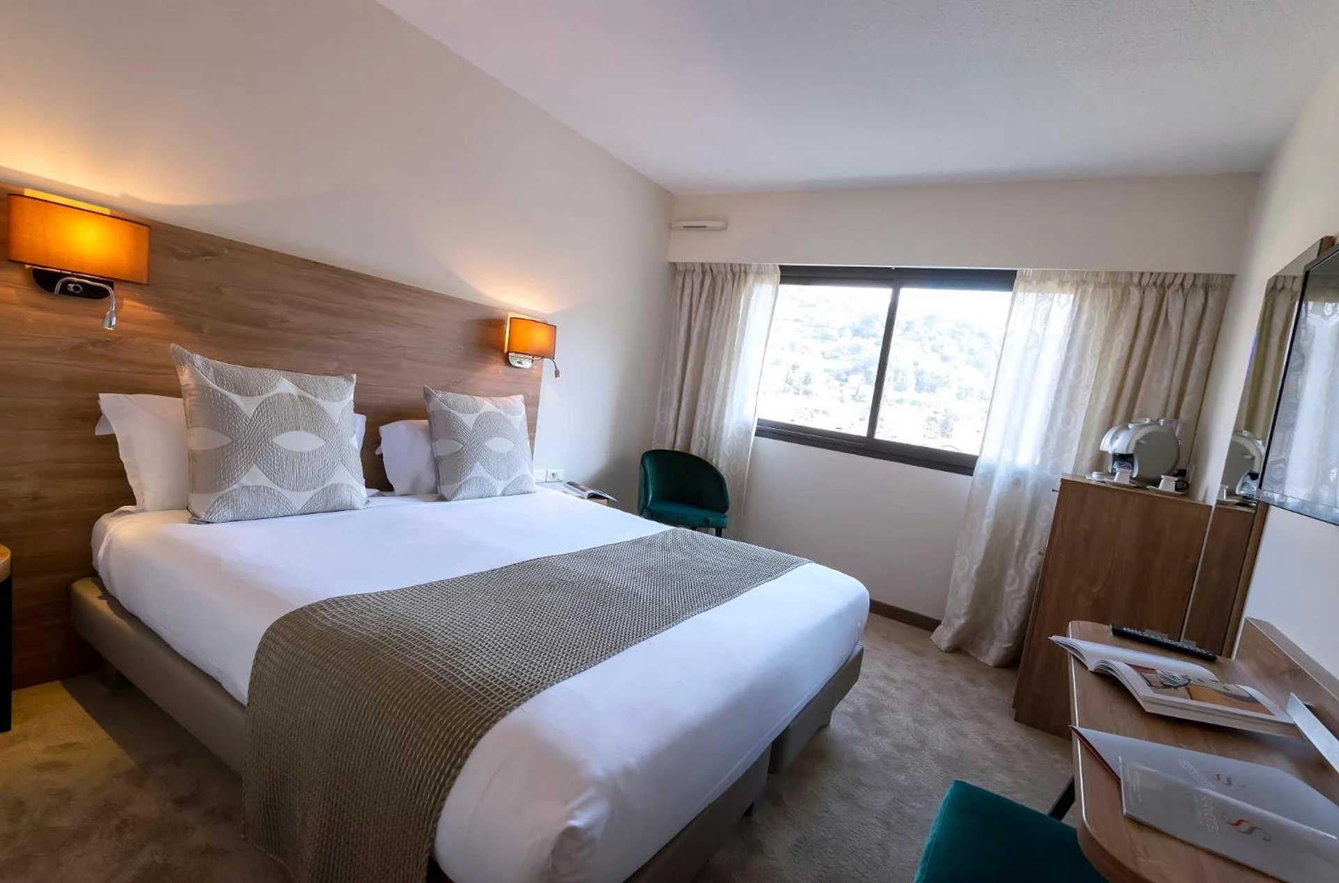 Chambre disponible pour un séminaire d'entreprise à Servotel Saint-Vincent - Nice