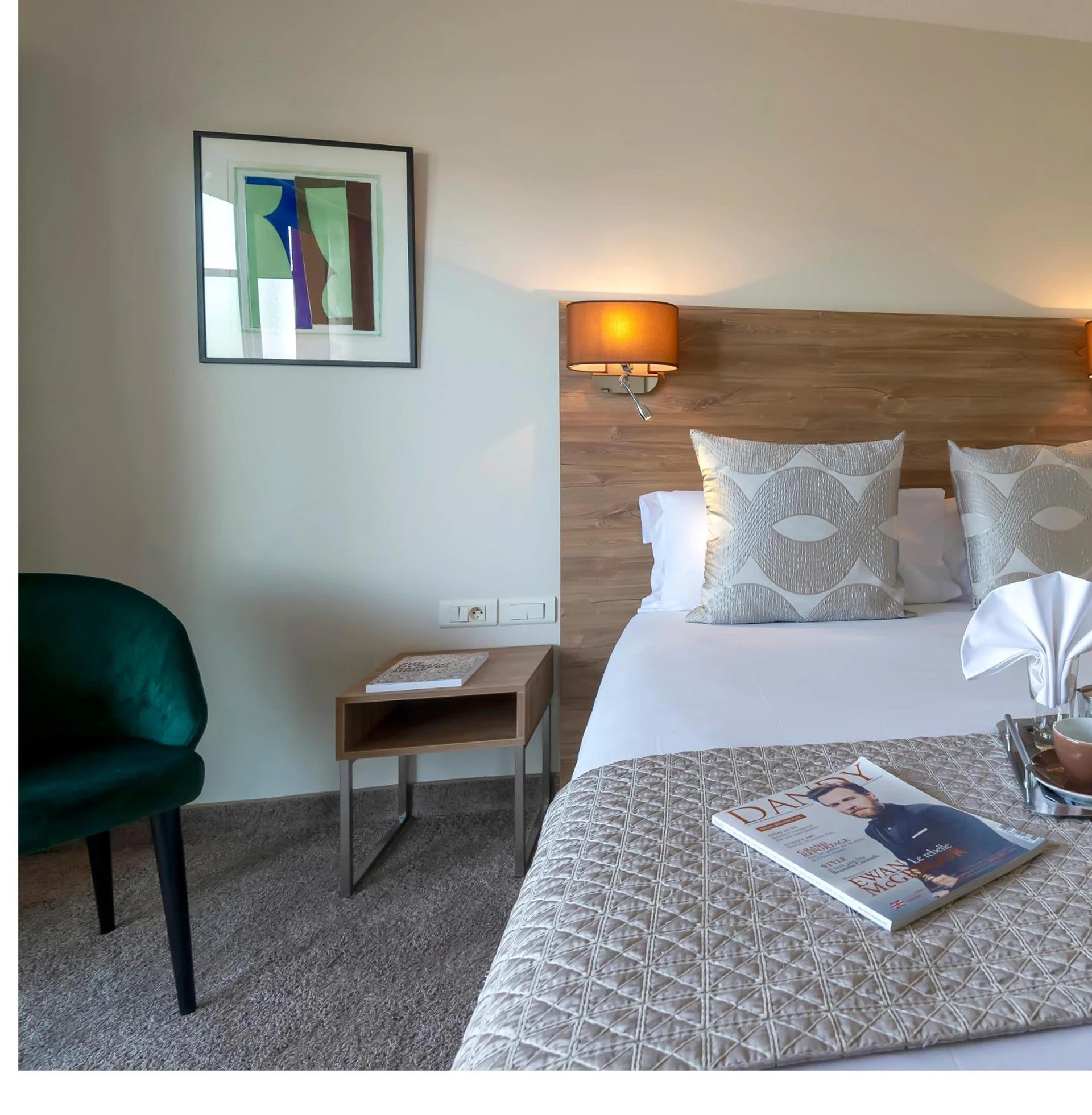 Chambre disponible pour un séminaire d'entreprise à Servotel Saint-Vincent - Nice