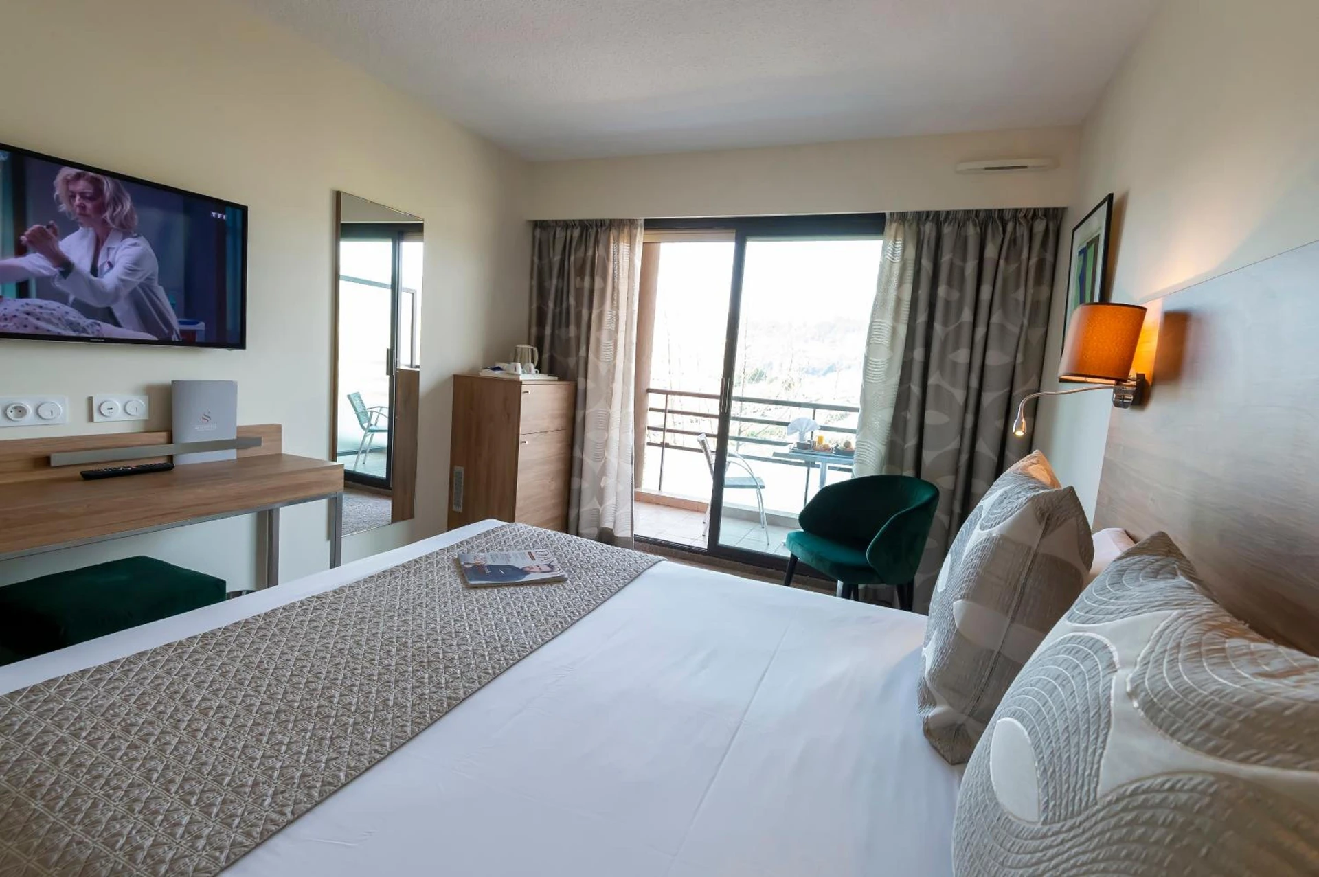 Chambre disponible pour un séminaire d'entreprise à Servotel Saint-Vincent - Nice