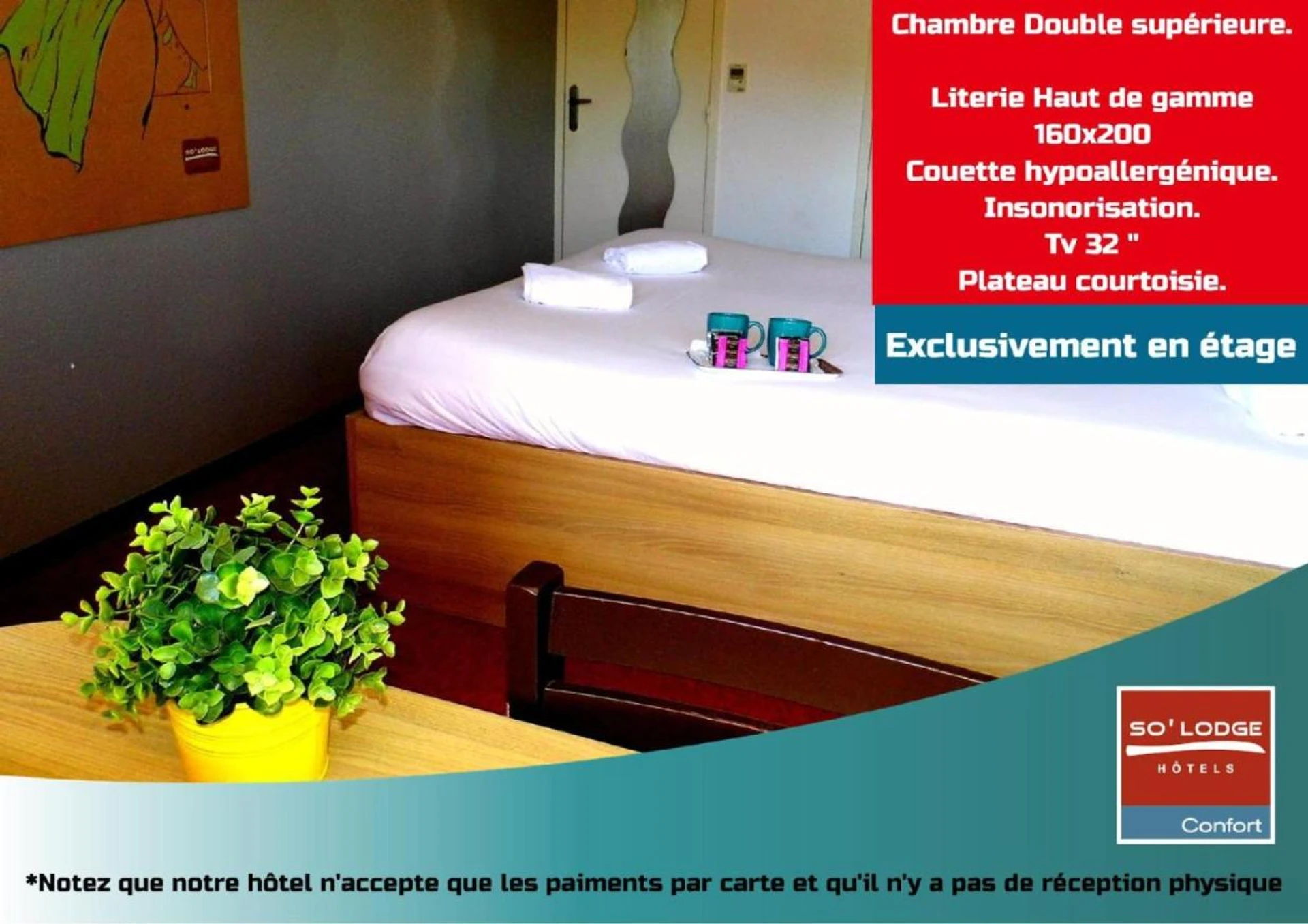 Chambre disponible pour un séminaire d'entreprise à So'Lodge Niort A83 - La Creche