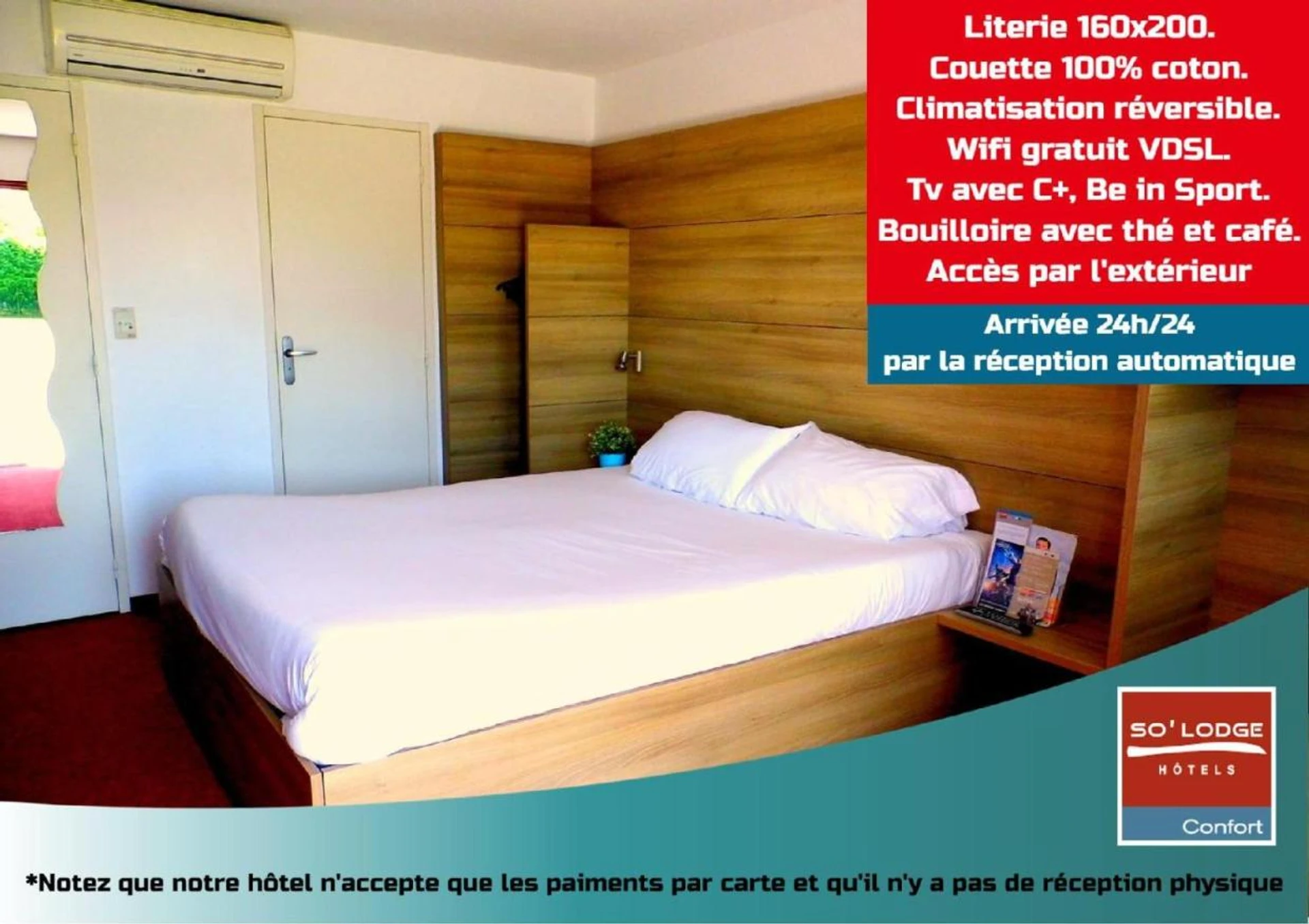 Chambre disponible pour un séminaire d'entreprise à So'Lodge Niort A83 - La Creche