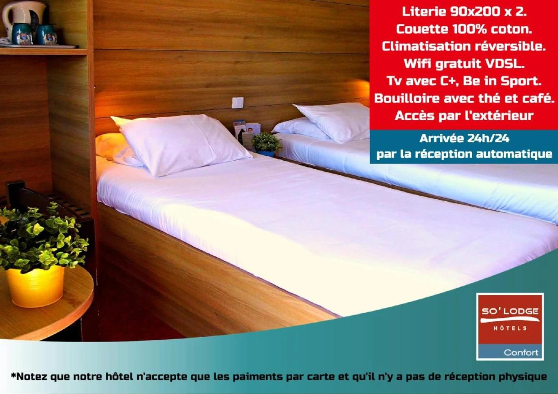 Magnifique chambre pour un séminaire d'entreprise à So'Lodge Niort A83 - La Creche