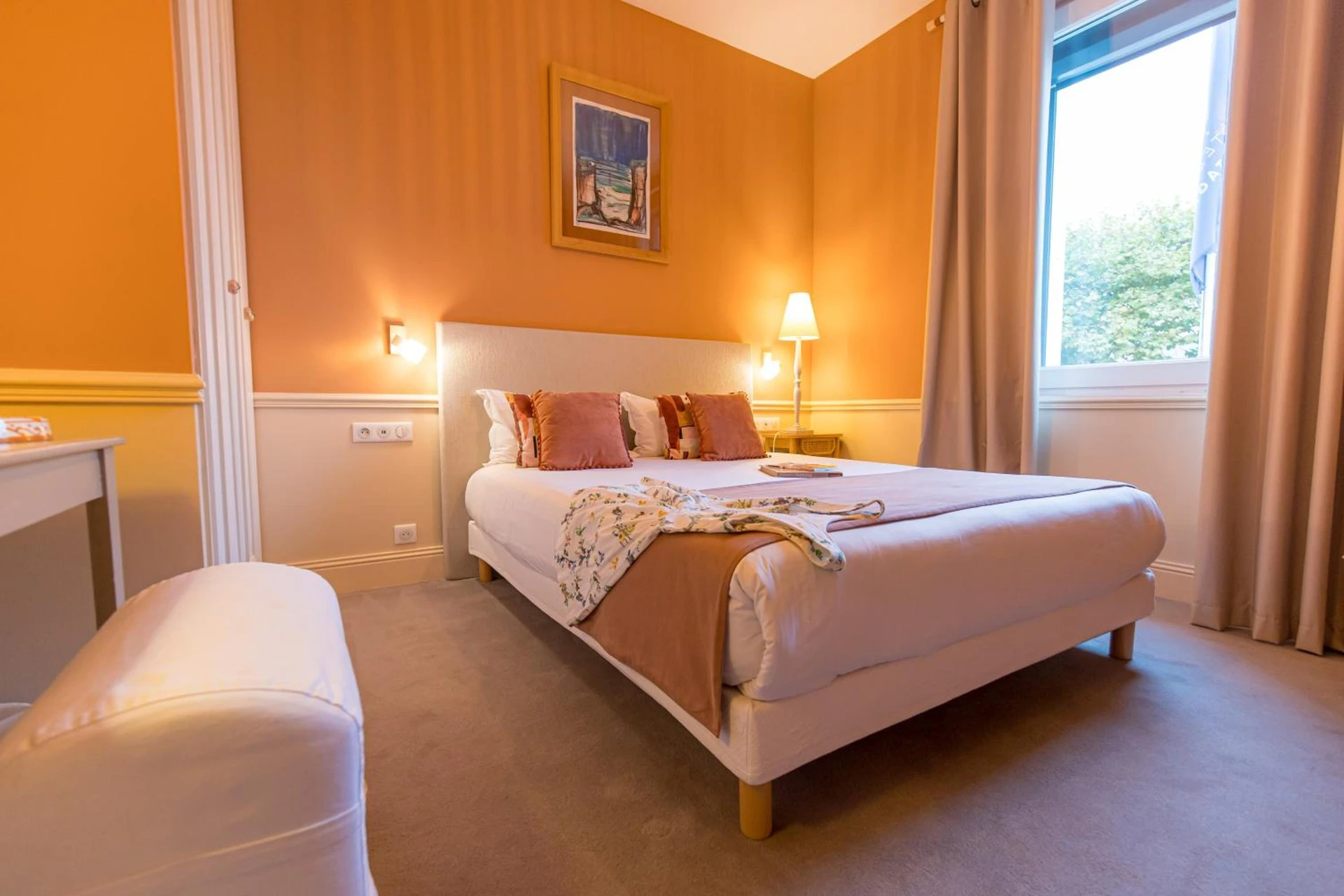 Chambre disponible pour un séminaire d'entreprise à Hotel de Charme Le Sud Bretagne - Pornichet