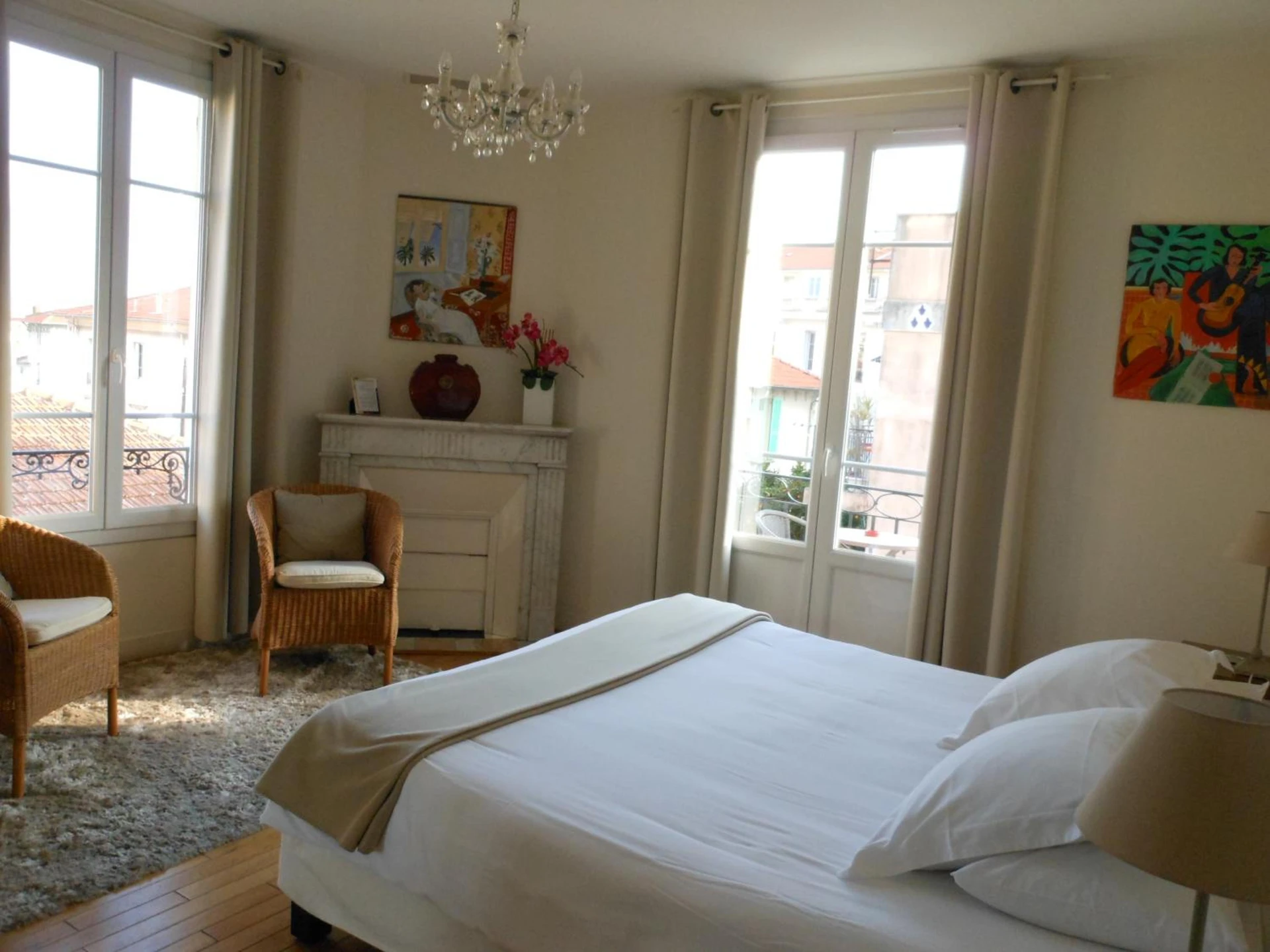 Magnifique chambre pour un séminaire d'entreprise à Hotel Villa Les Cygnes - Nice