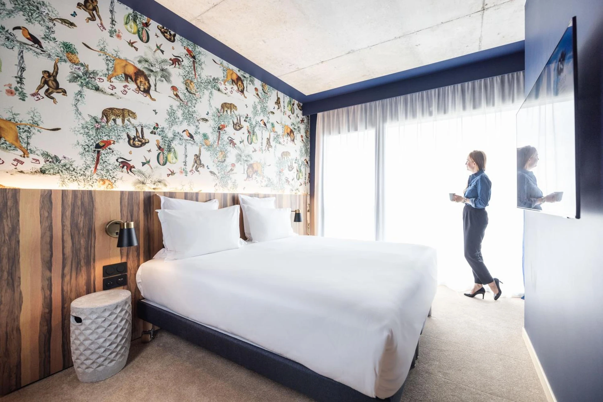 Chambre disponible pour un séminaire d'entreprise à KOPSTER Hotel Residence Paris Ouest Colombes - Colombes